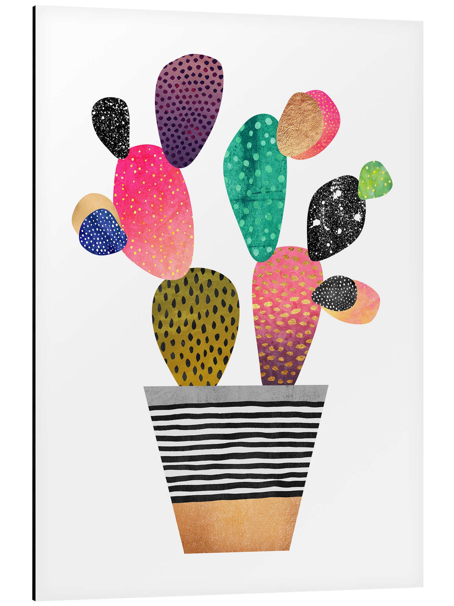 Posterlounge Wandbild Happy Cactus, Elisabeth Fredriksson, erhältlich als Poster, Leinwandbild, Wandsticker oder Acrylglasbild