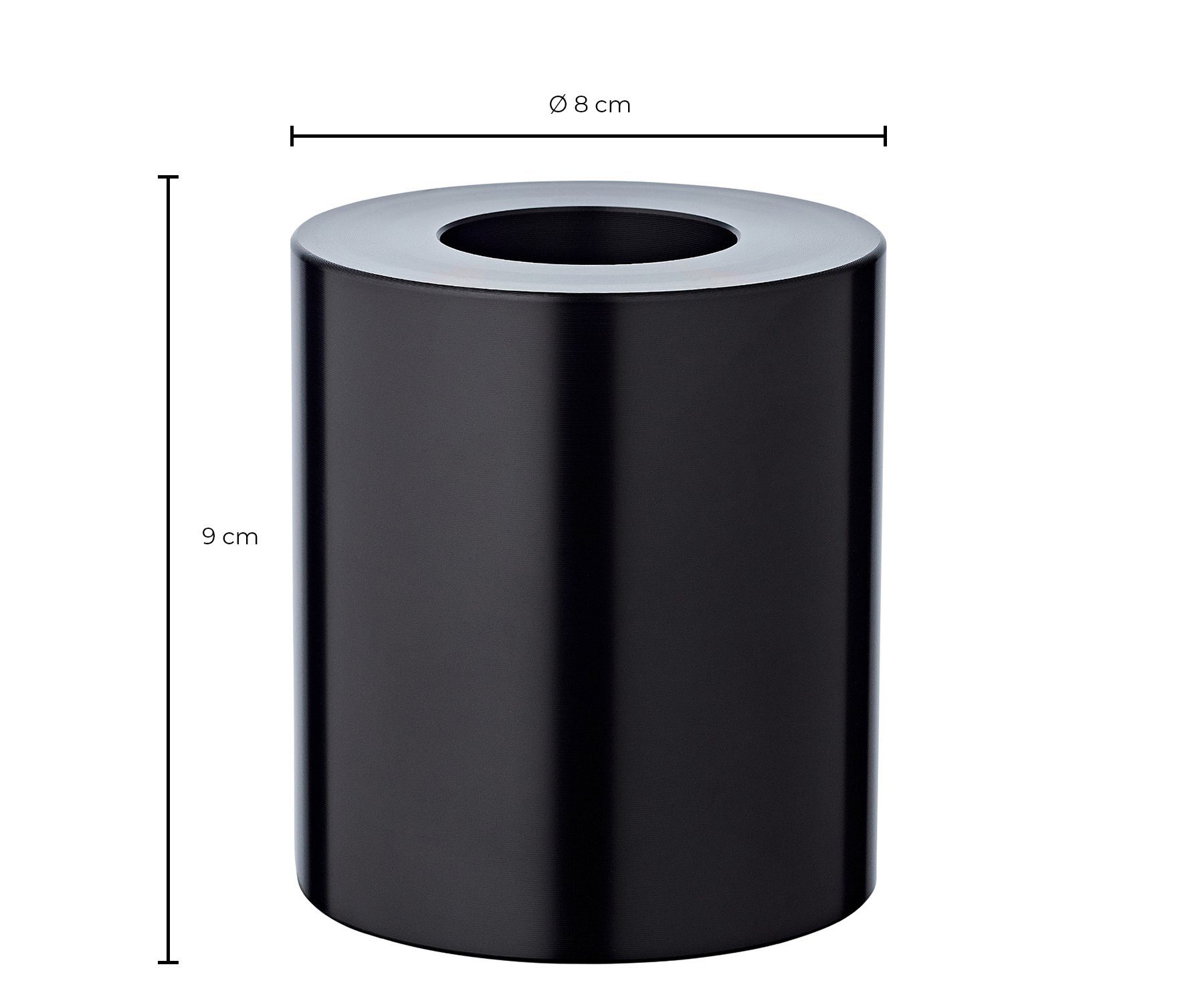 EDZARD Stumpenkerze Cornelius Ø 8 cm, (H 9 cm) Stumpenkerzen-Optik, Dauerkerze für Teelichter