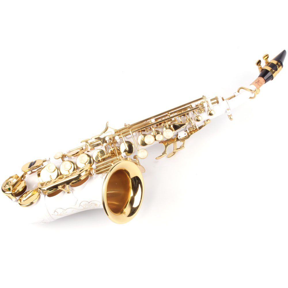 Karl Glaser Saxophon Sopran Saxophon gebogen, Hoch Fis Klappe