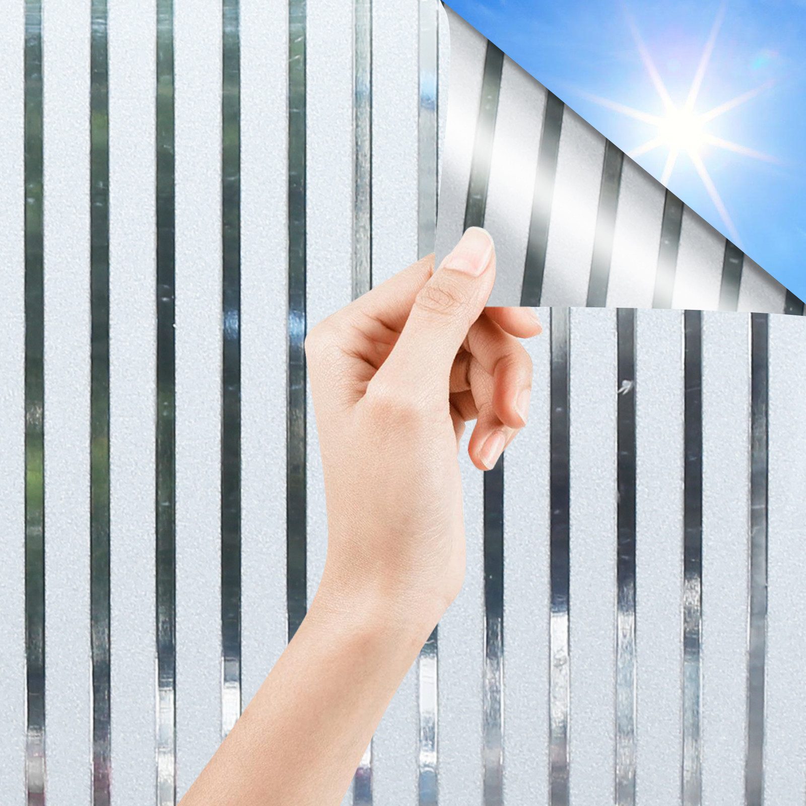 Clanmacy Fensterfolie 2X Fensterfolie Selbstklebend Milchglasfolie günstig online kaufen