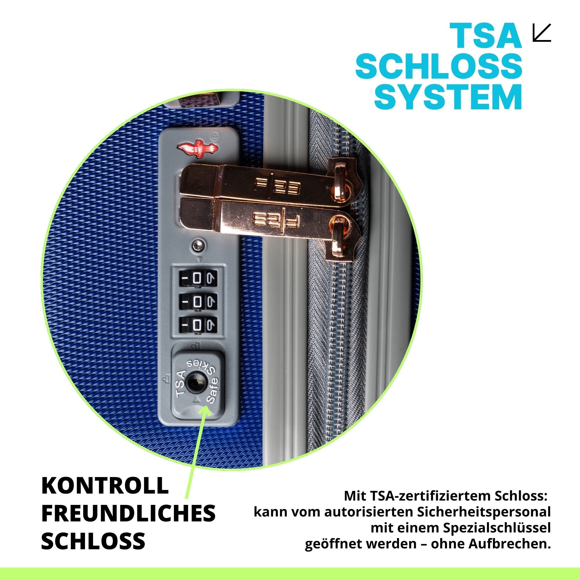 Crosstravel Kofferset Amy, 4 Rollen, (Größe M+L, 2 tlg., Hartschalen Trolley Set), Robuste Hartschale mit TSA-Schloss und Wasserabweisender Oberfläche