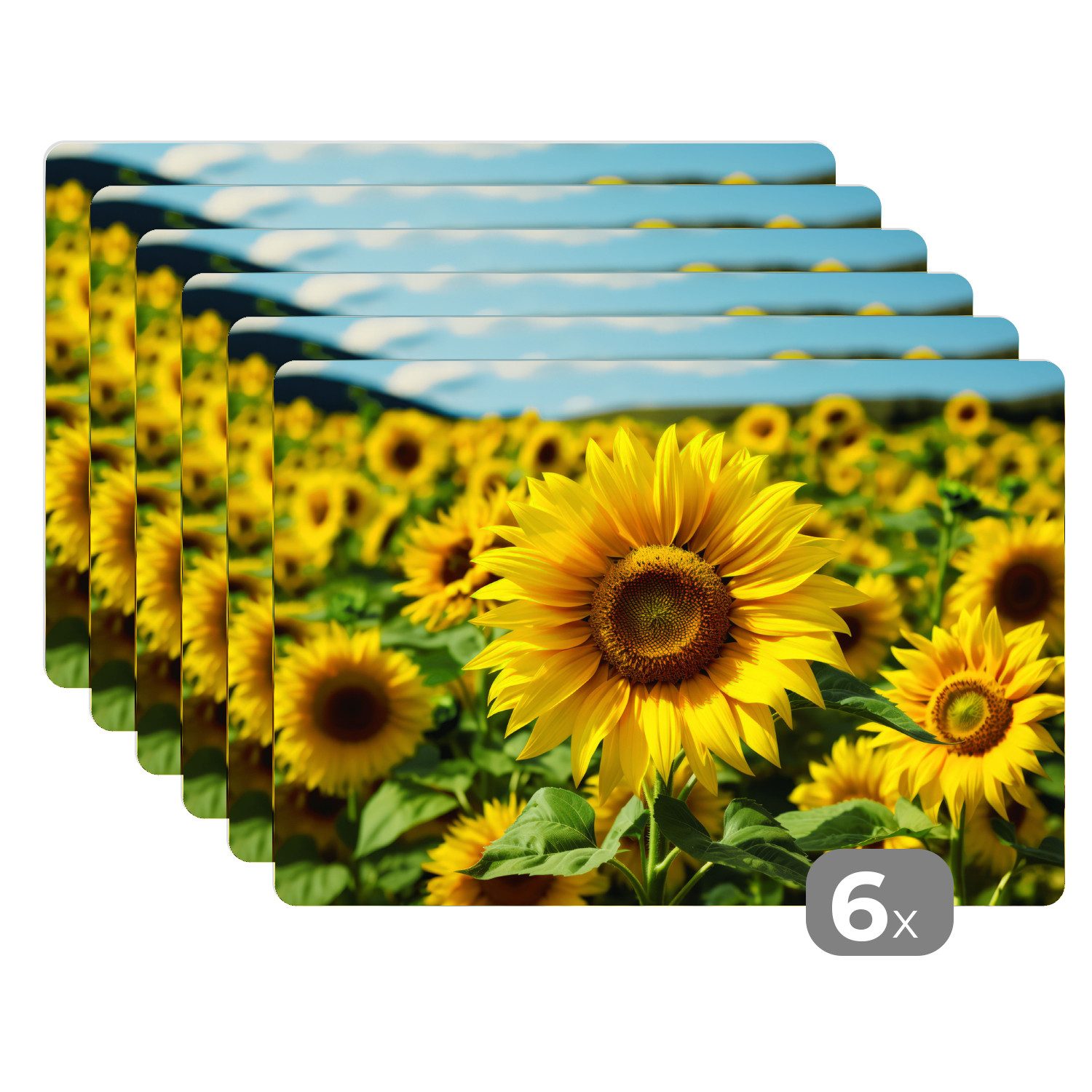 MuchoWow Platzset Sonnenblume - Gelb - günstig online kaufen