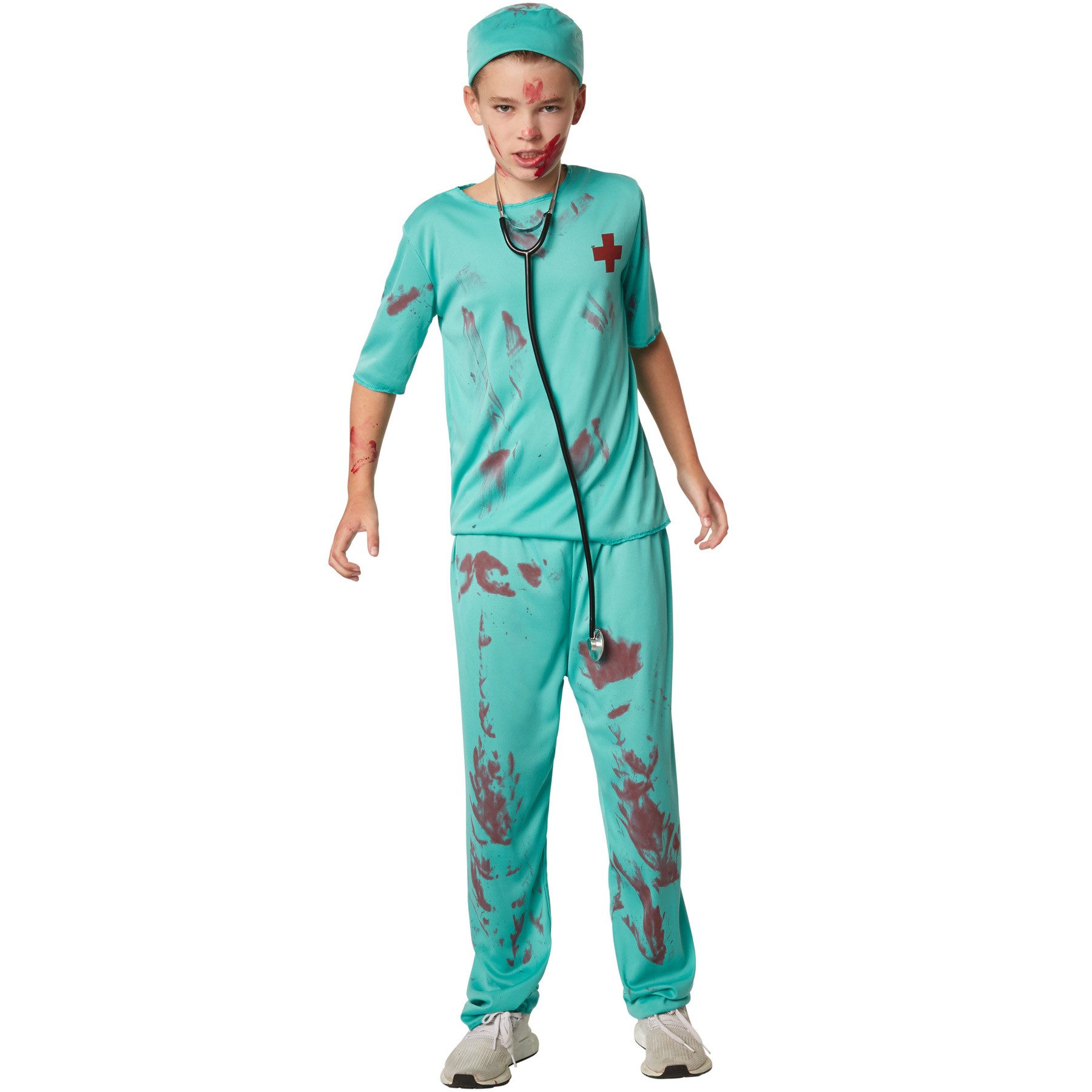 dressforfun Kostüm Jungenkostüm Gruseliger Zombie Arzt, Gruseliges, blutbeflecktes Arztkostüm