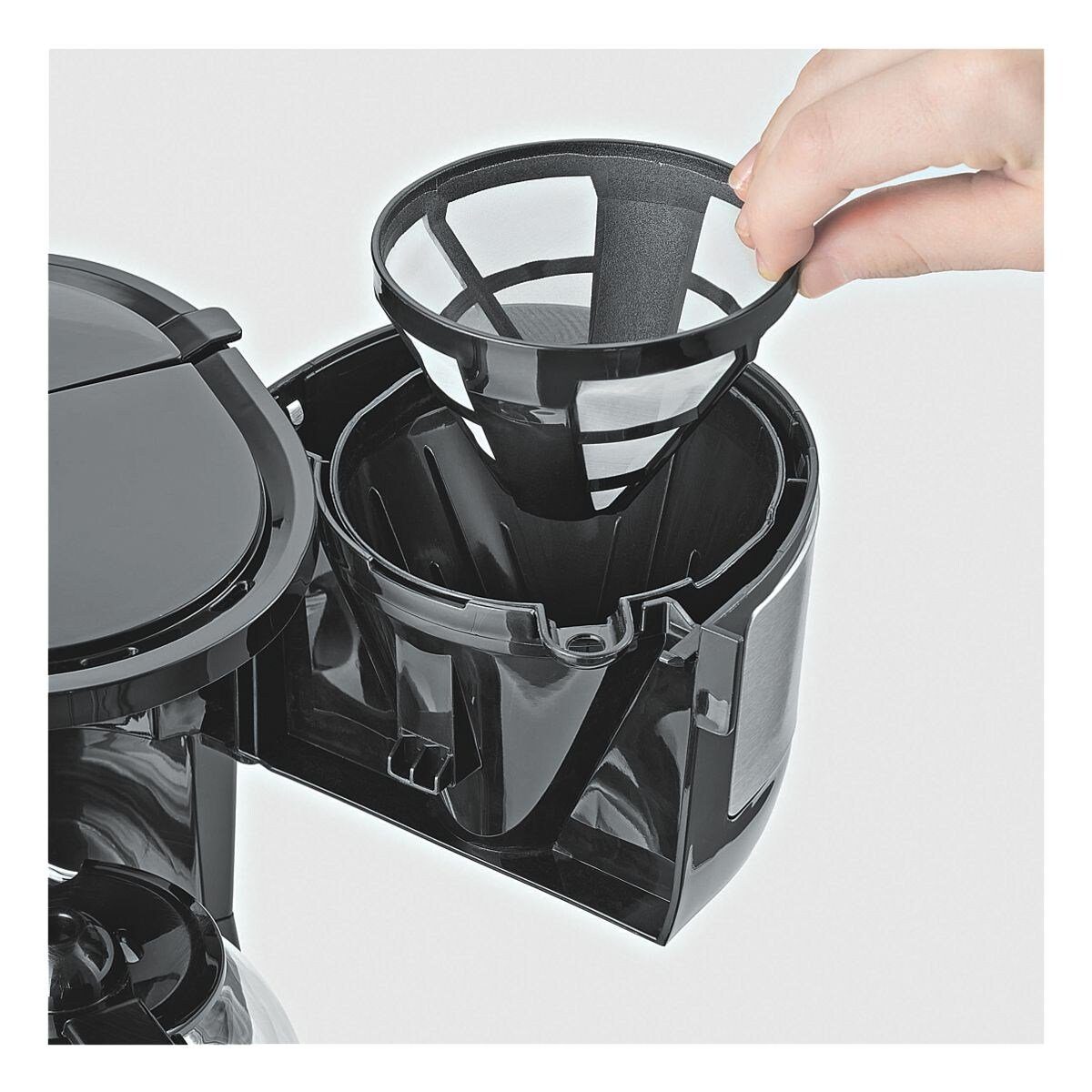 0.56l Tassen, 4808, 4 bis Kaffeekanne, mit Watt Severin Slim-Design Kaffeemaschine 750 Filterkaffeemaschine Glaskanne, KA