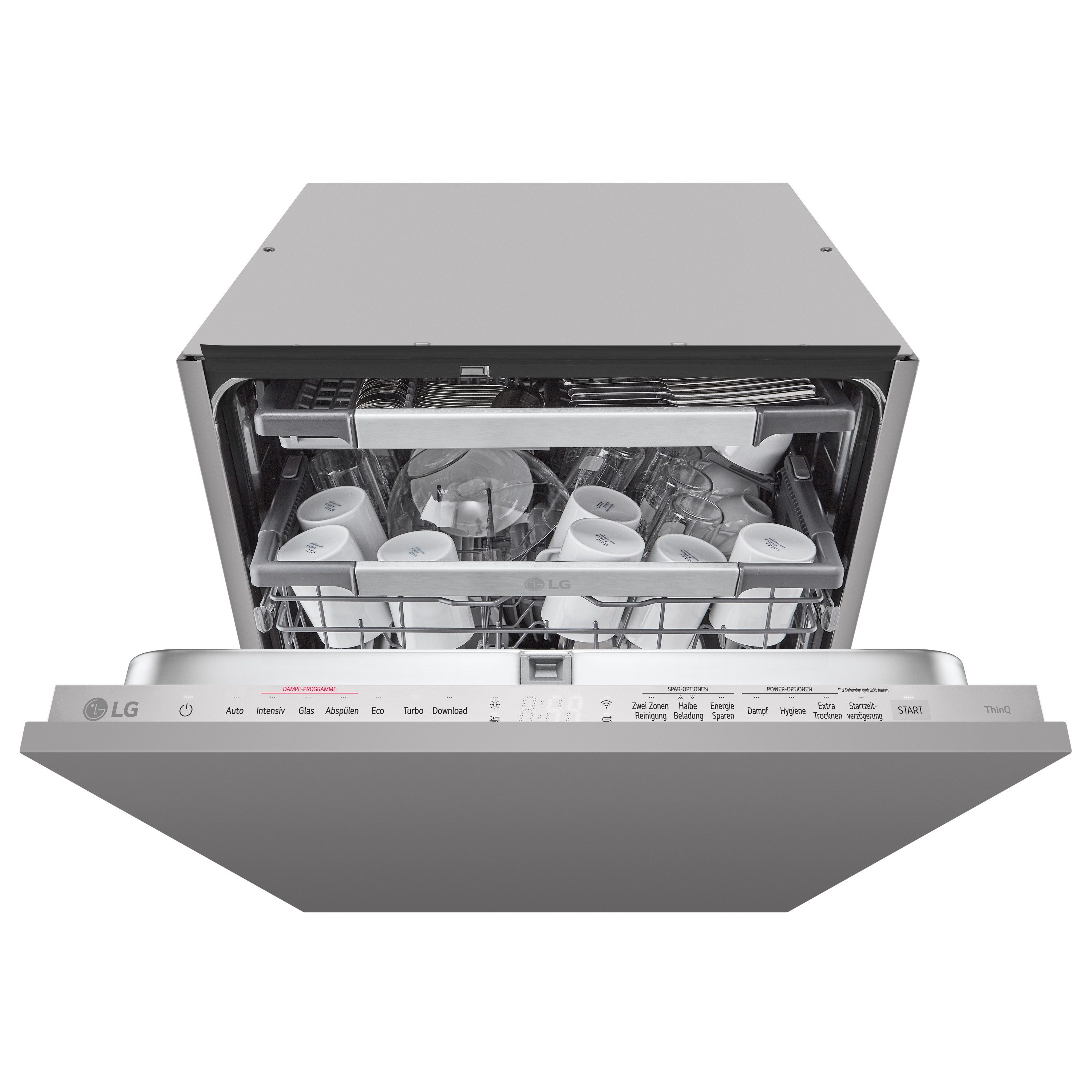 LG vollintegrierbarer Geschirrspüler DB476TXS, 14 Maßgedecke