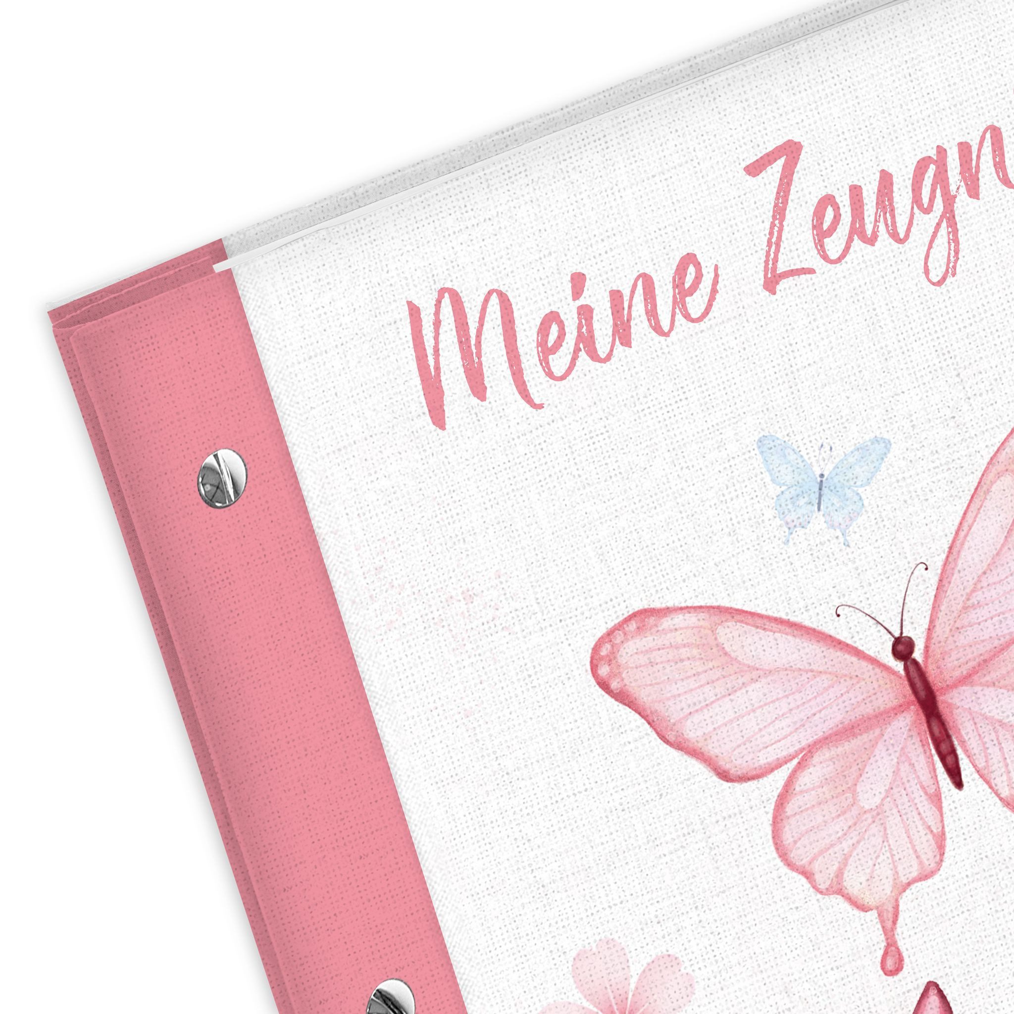 itenga Bewerbungsmappe itenga Zeugnismappe A4 mit Schraubverschluss Motiv Schmetterling ELARA – Bild 3 von 5
