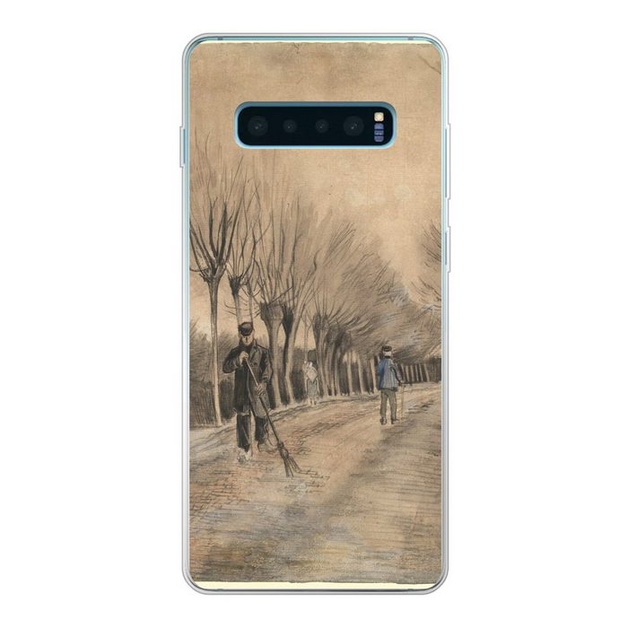 MuchoWow Handyhülle Straße in Etten - Vincent van Gogh Phone Case Handyhülle Samsung Galaxy S10+ Silikon Schutzhülle FN11424