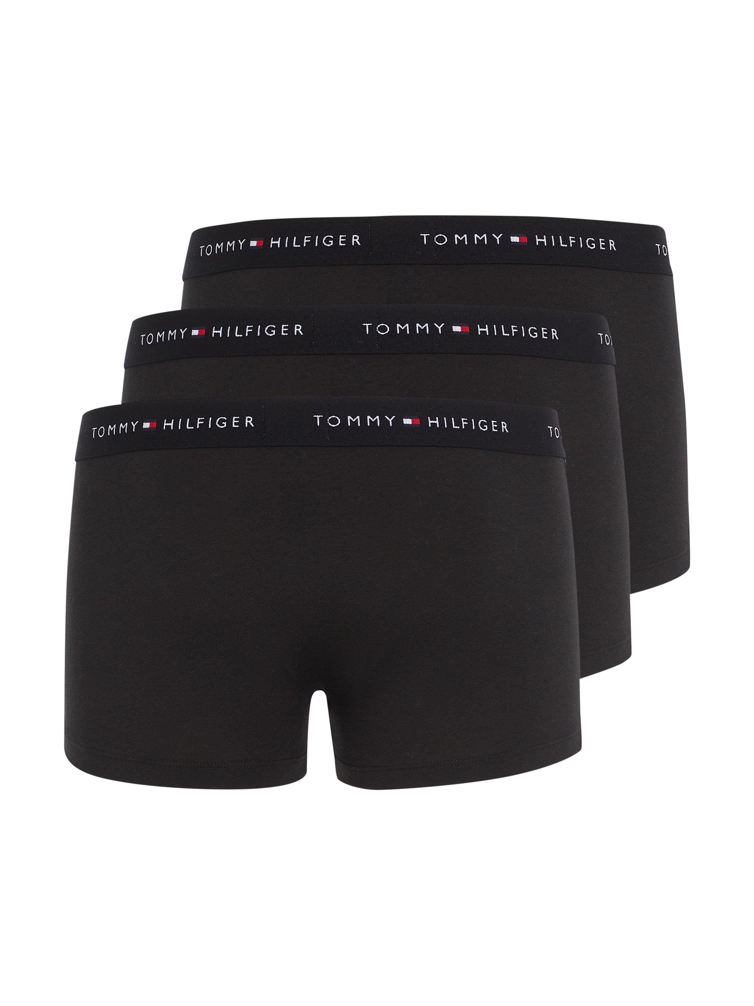 Tommy Hilfiger Underwear Trunk TRUNK 3 PACK (3-St) mit kontrastfarbenem Logobund
