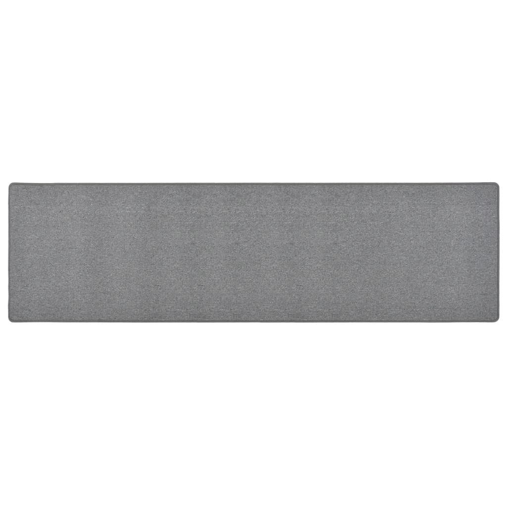 vidaXL Teppich Teppichläufer Dunkelgrau 50x200 cm, günstig online kaufen
