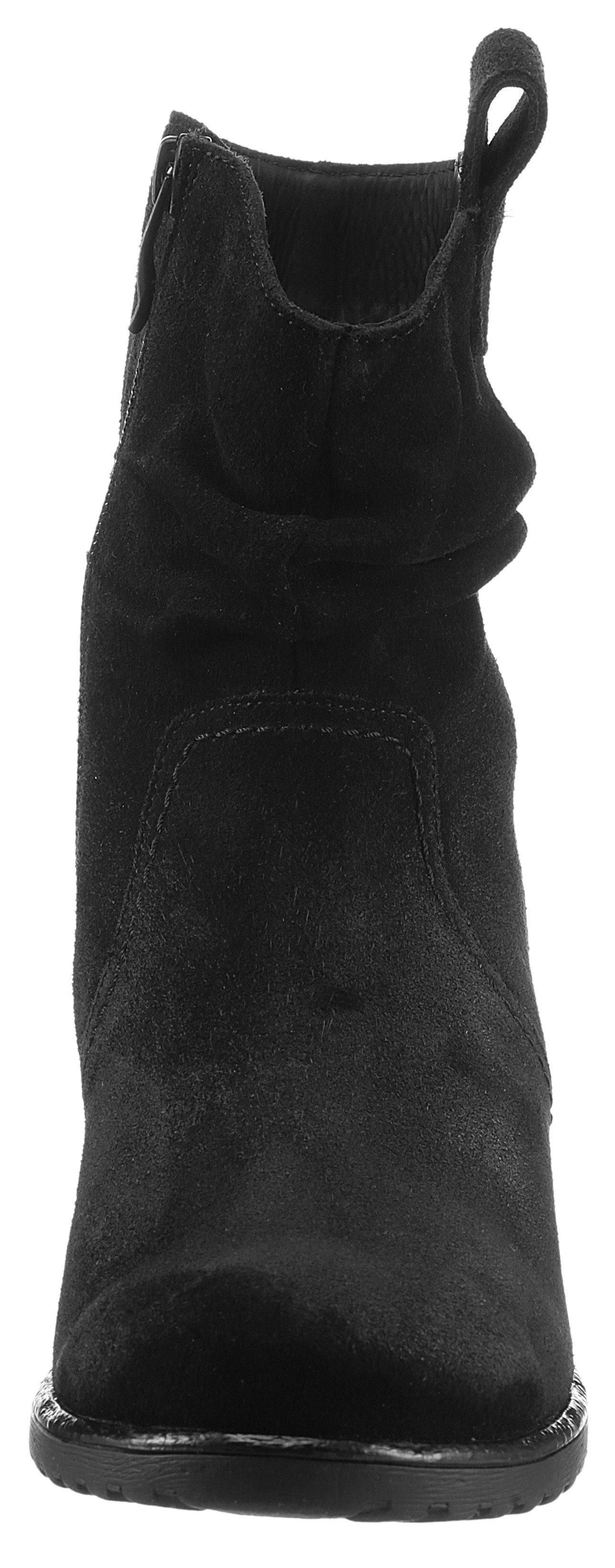 G Weite schwarz Stiefelette slouchy-Schaft, mit LIVERPOOL Ara