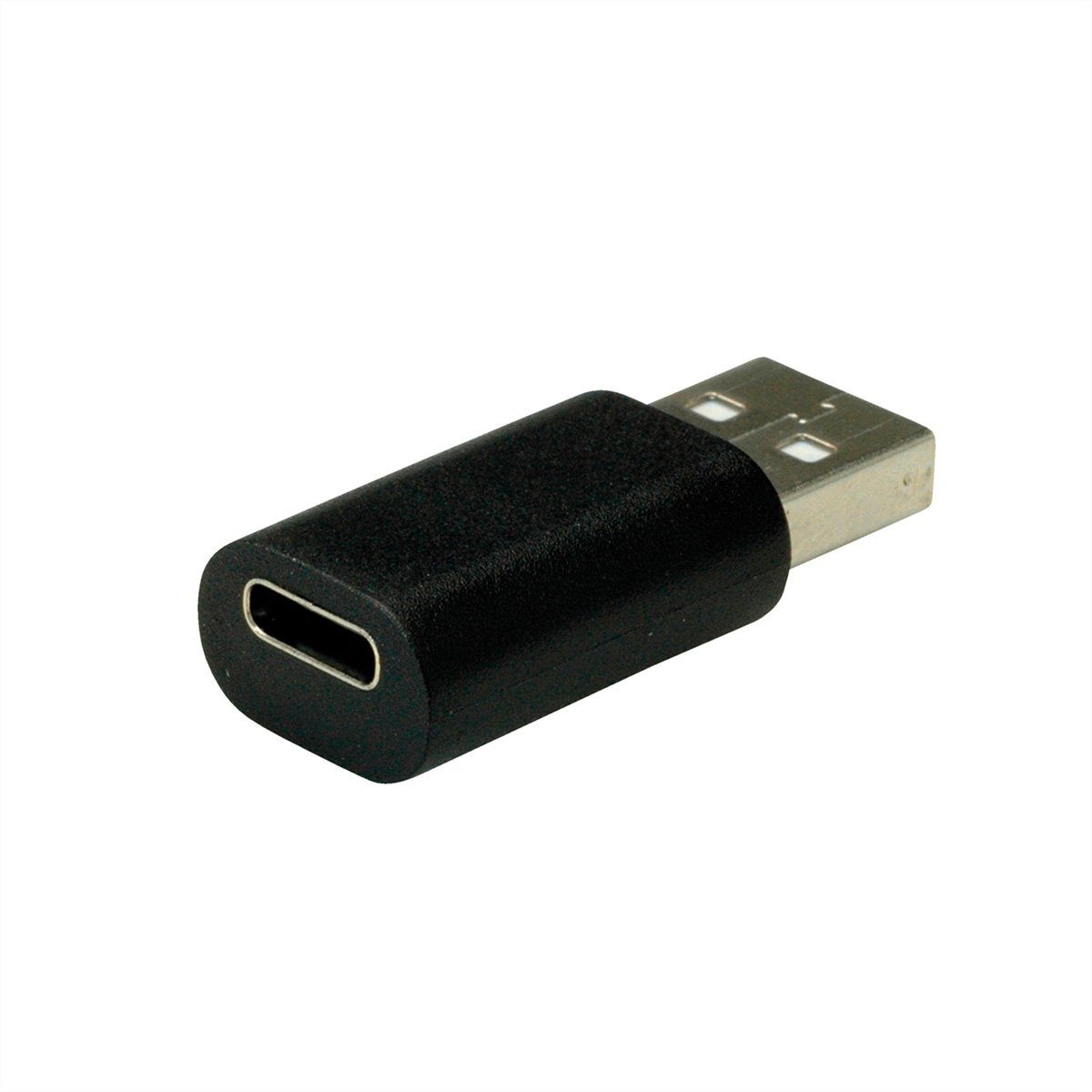 VALUE USB 2.0 Adapter, USB Typ A - C, ST/BU Computer-Adapter USB Typ C (USB-C) Weiblich (Buchse) zu USB 2.0 Typ A Männlich (Stecker), 2.0 cm