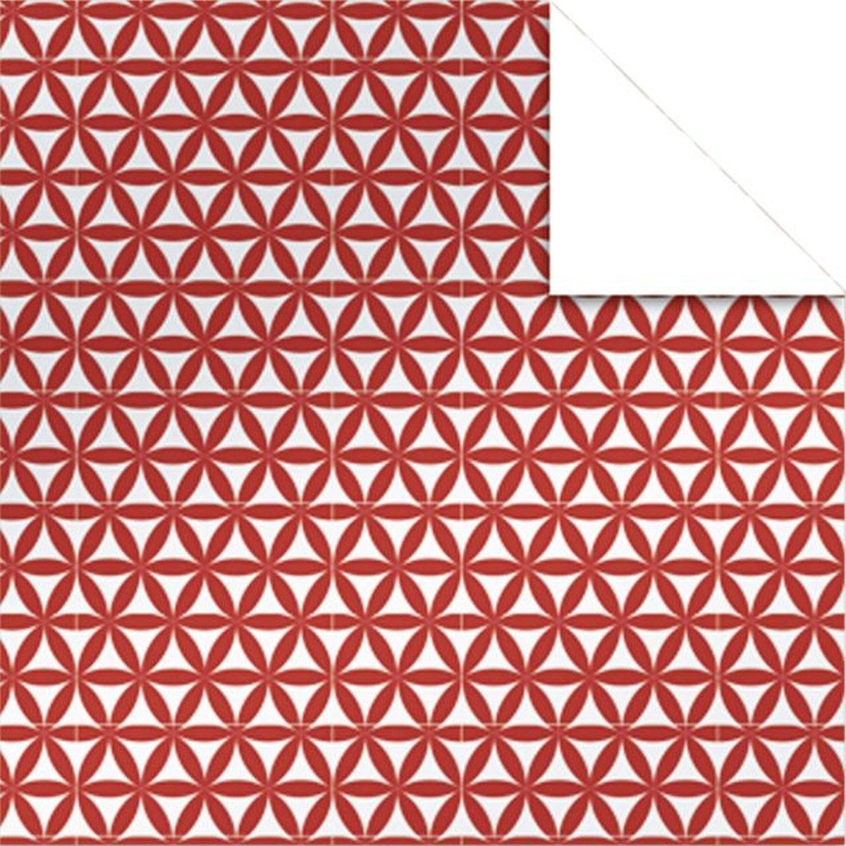 Ursus - Ludwig Bähr Bastelfilz Faltblätter Aurelio Stern Delta weiß/rot 15x15cm