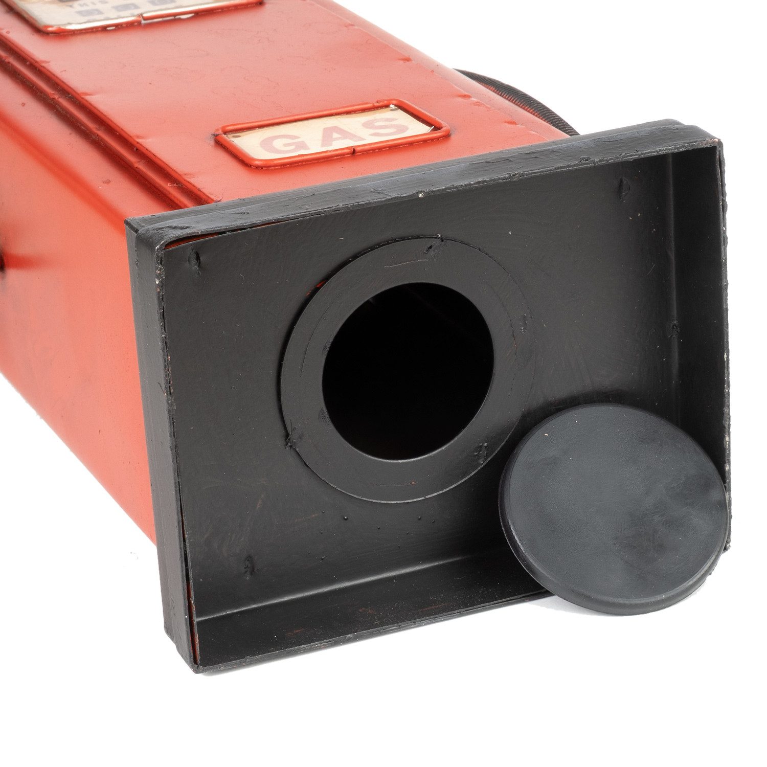 Moritz Spardose Blech-Spardose Zapfsäule Gas rot, Modell Nostalgie Antik-Stil Retro Blechmodell Miniatur Nachbildung – Bild 5 von 5