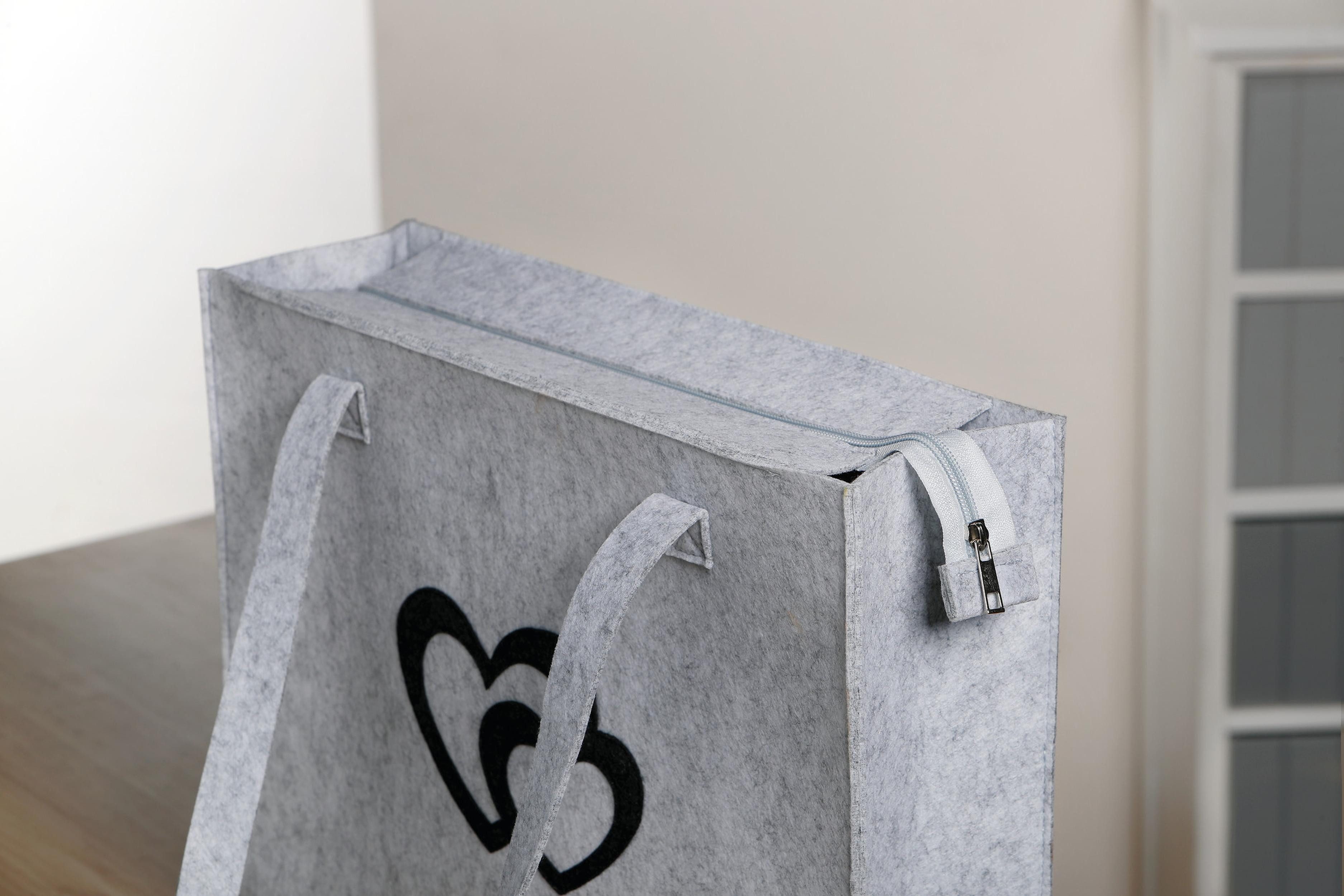 Tragetasche Filztasche "Herzduo"
