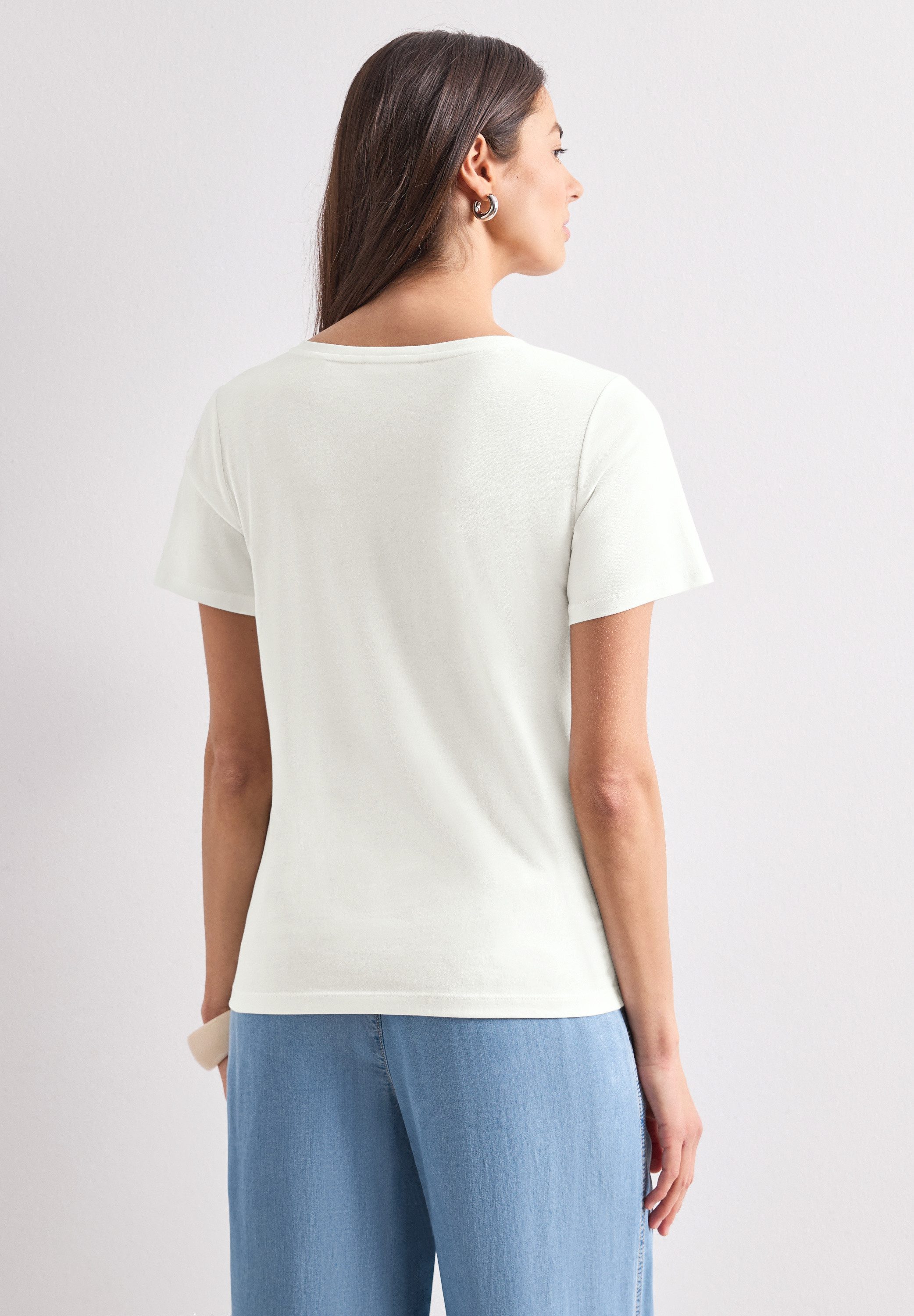 STREET ONE Kurzarmshirt Sommershirt mit Artwork
