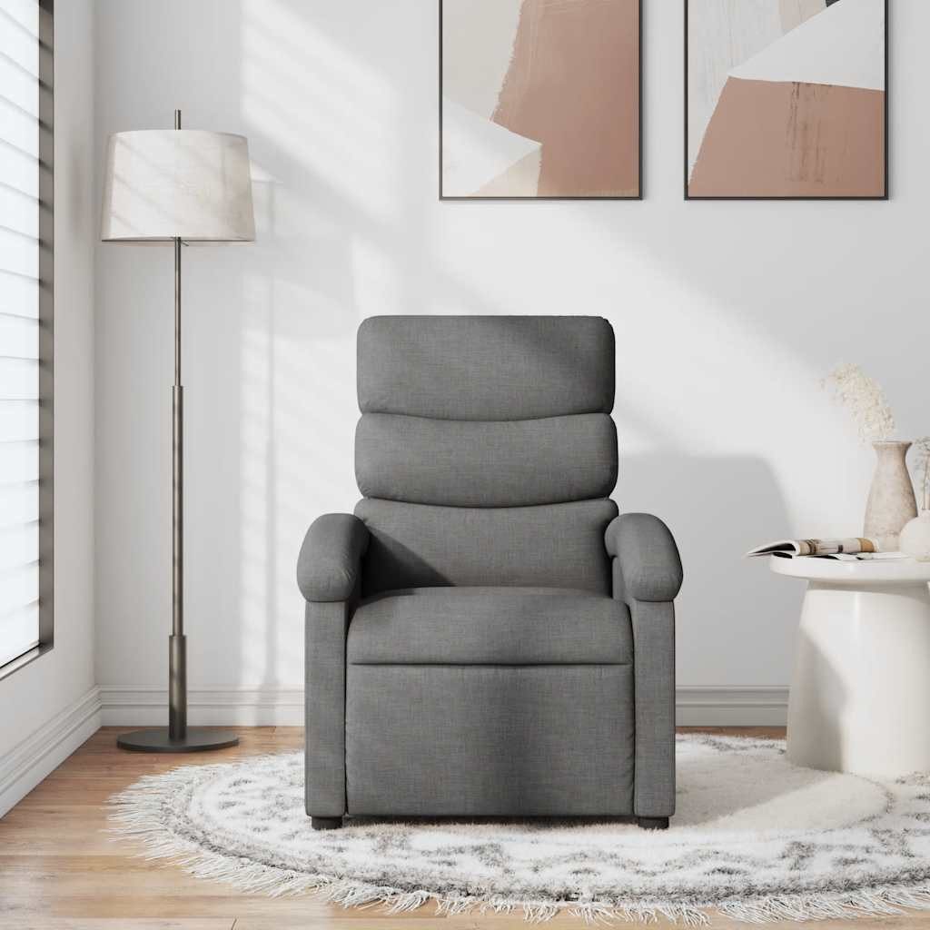 vidaXL Sessel Relaxsessel Dunkelgrau Stoff (1-St) günstig online kaufen