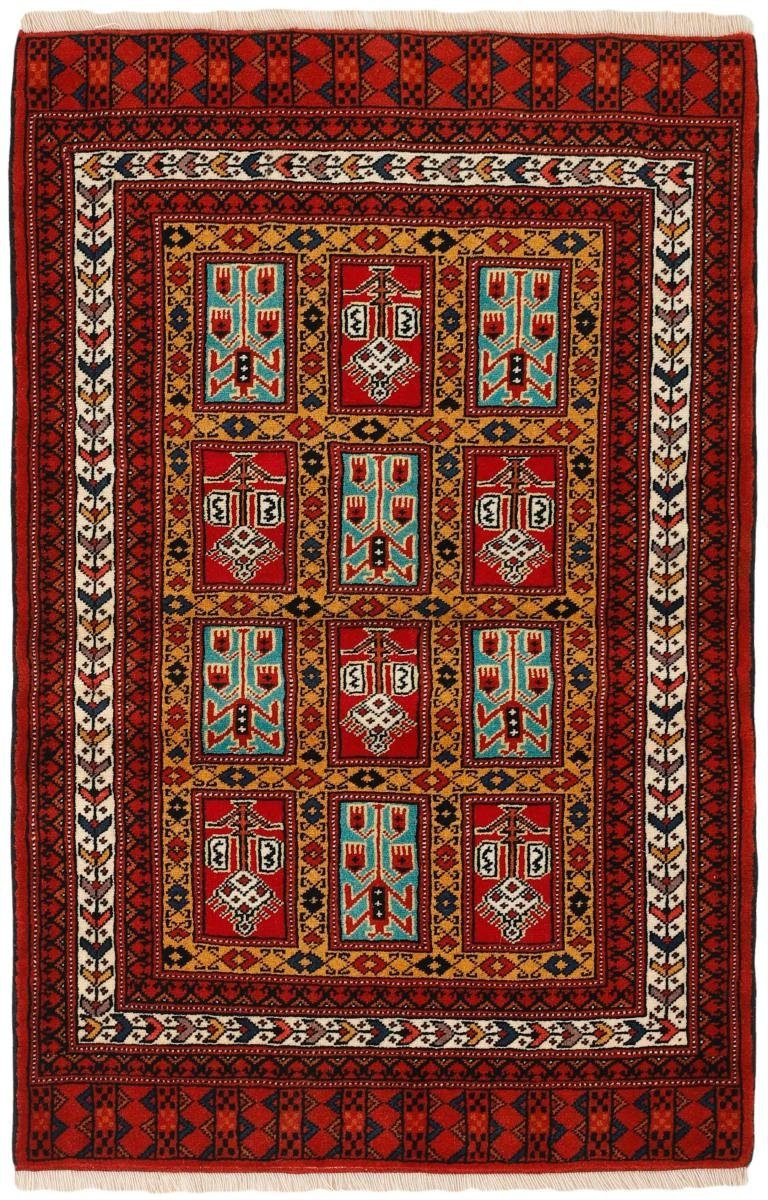 Orientteppich Turkaman 87x131 Handgeknüpfter Orientteppich / Perserteppich, Nain Trading, rechteckig, Höhe: 6 mm