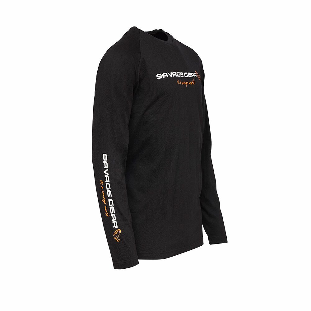 Savage Gear Longsleeve Signature Logo Long Sleeve T-Shirt langärmlig S-XXXL Raubfischangeln Perfekt für Freizeit und Sport, besonders für das Raubfischangeln