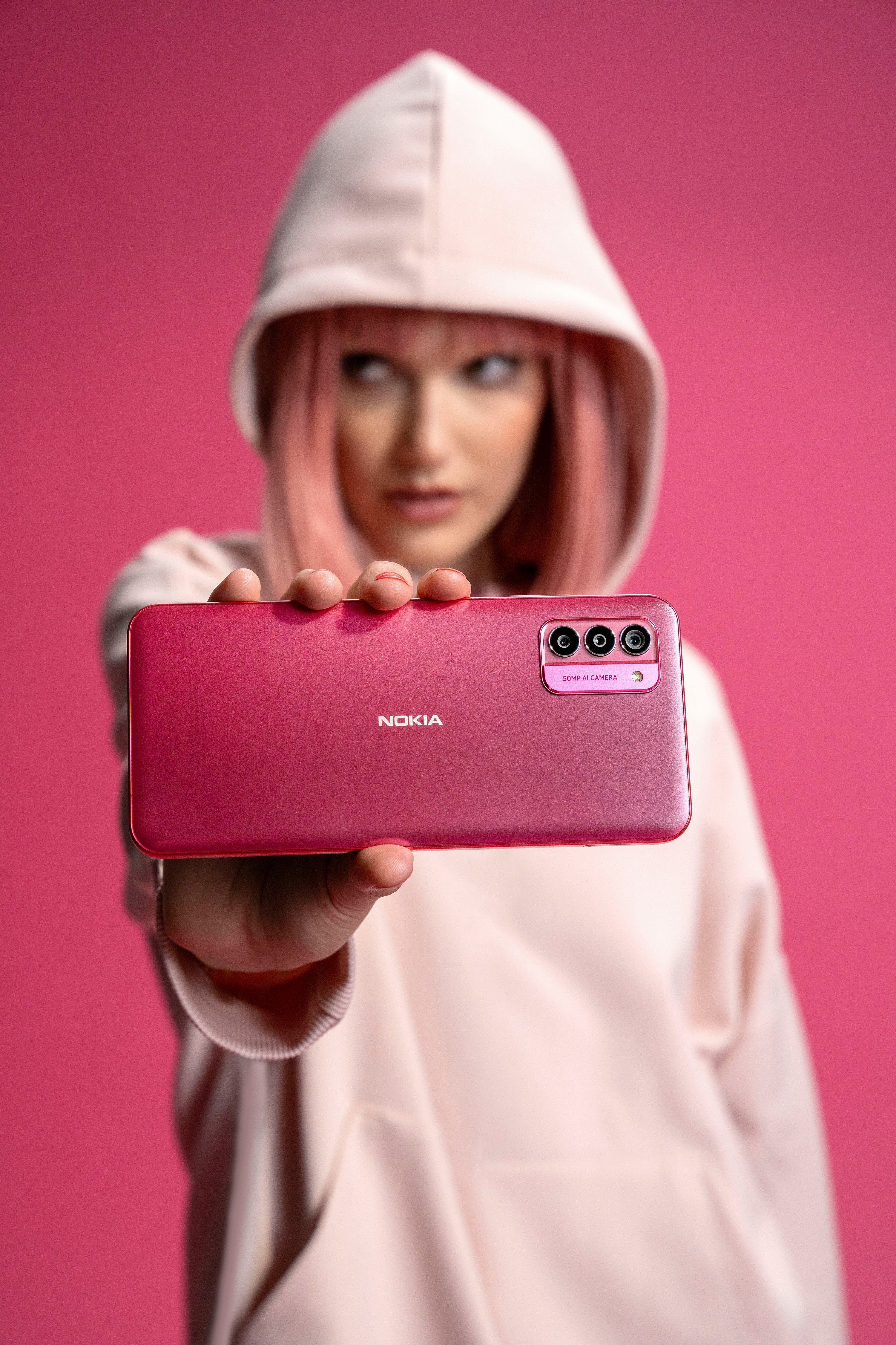 Smartphone Nokia (16,9 Kamera) MP cm/6,65 Speicherplatz, 128 50 pink G42 Zoll, GB