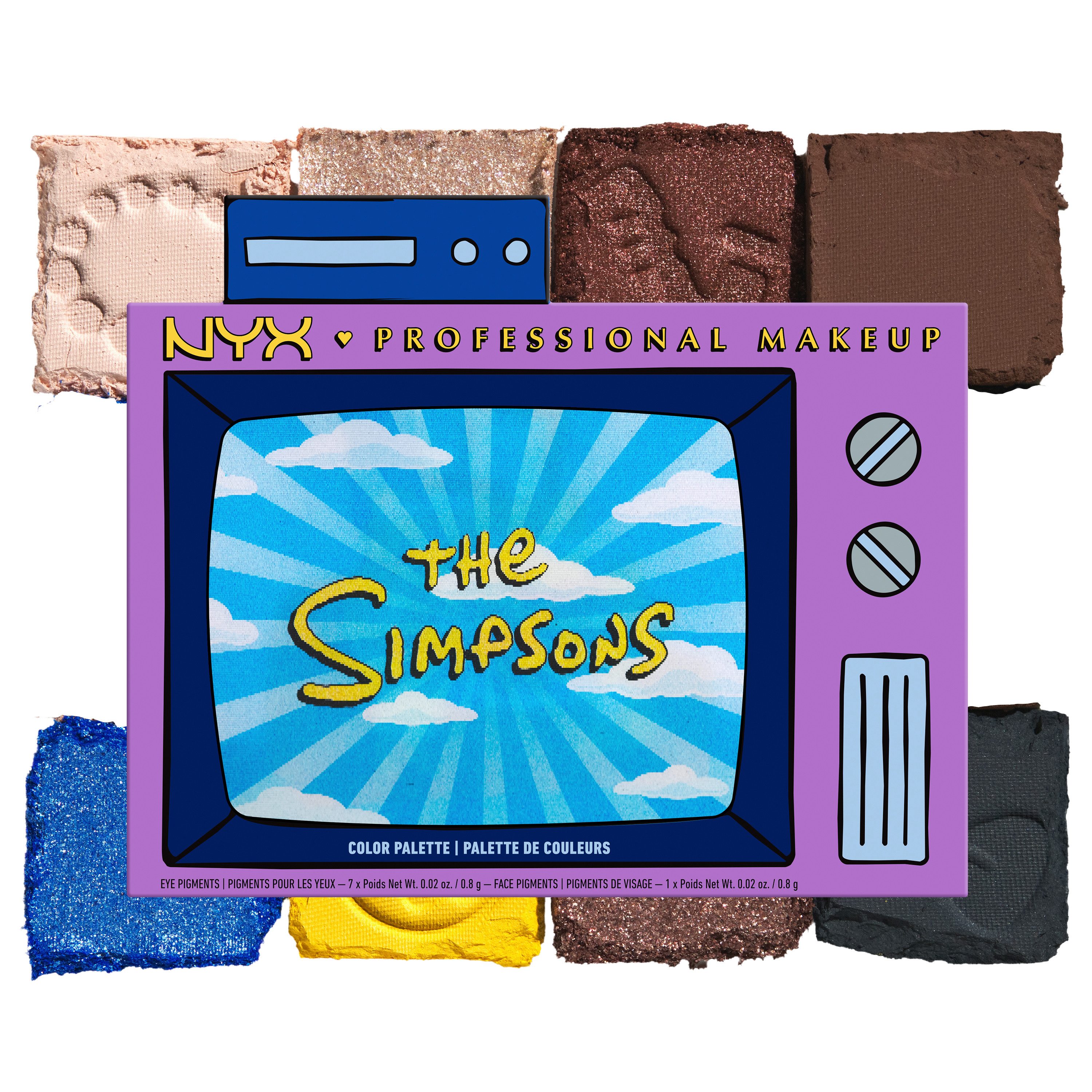 NYX PROFESSIONAL MAKEUP Lidschatten-Palette FAMILIE SIMPSON COLOR PALETTE