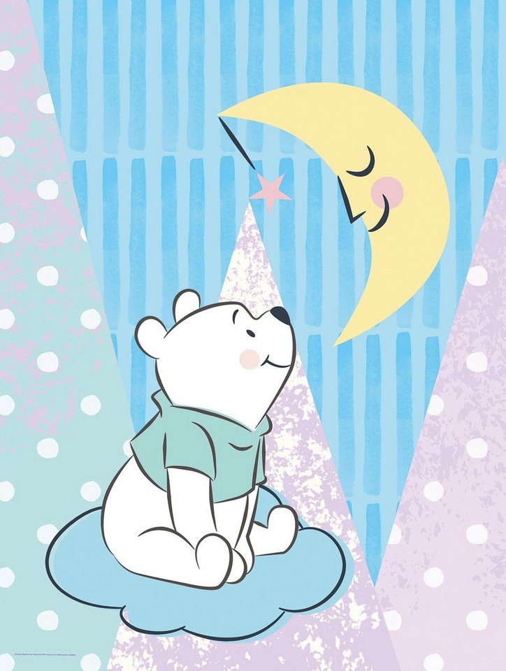 Komar Poster Winnie Pooh Moon, Disney (1 St), Kinderzimmer, Schlafzimmer,  Wohnzimmer