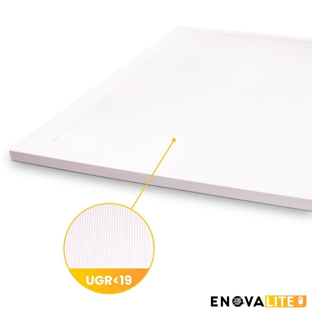 ENOVALITE LED Rasterleuchte LED Panel, 60x60 cm, 36 W, 4320 lm, 4000 K (neutralweiß), LED fest integriert, Neutralweiß