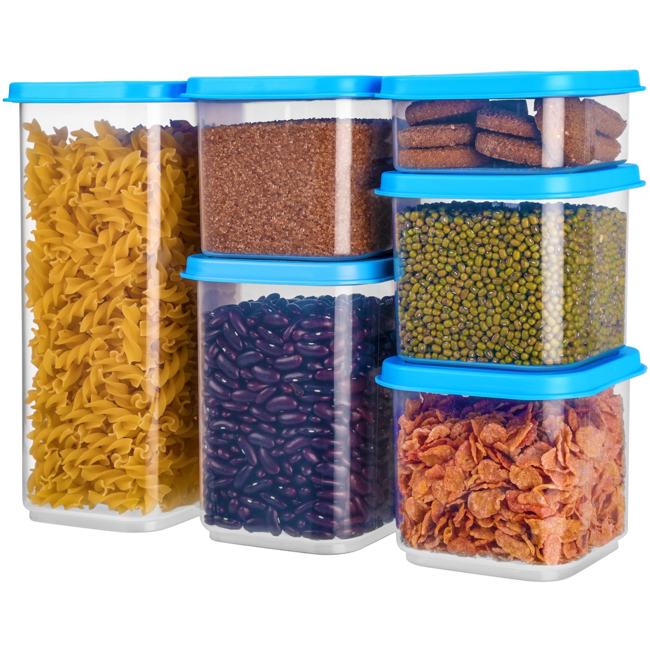 Belle Vous Vorratsdose Belle Vous Lebensmittelbehälter 6er Set, BPA-frei, 300-1800 ml, (6-tlg)