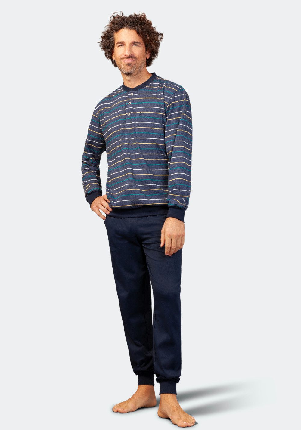 Hajo Pyjama Hajo, Schlafanzug Klima-Komfort 53769 günstig online kaufen