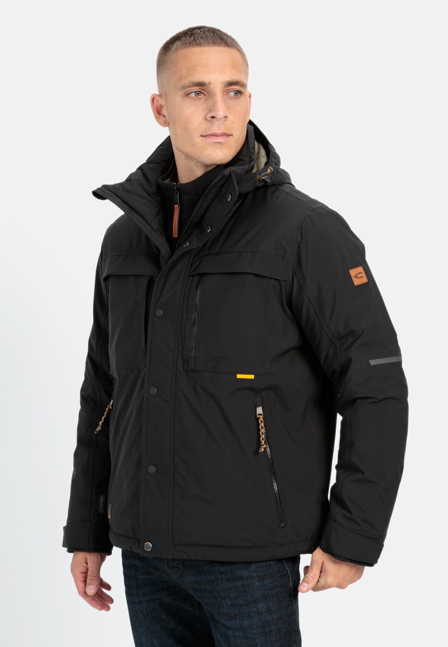 Funktionsjacke mit abnehmbarer Kapuze