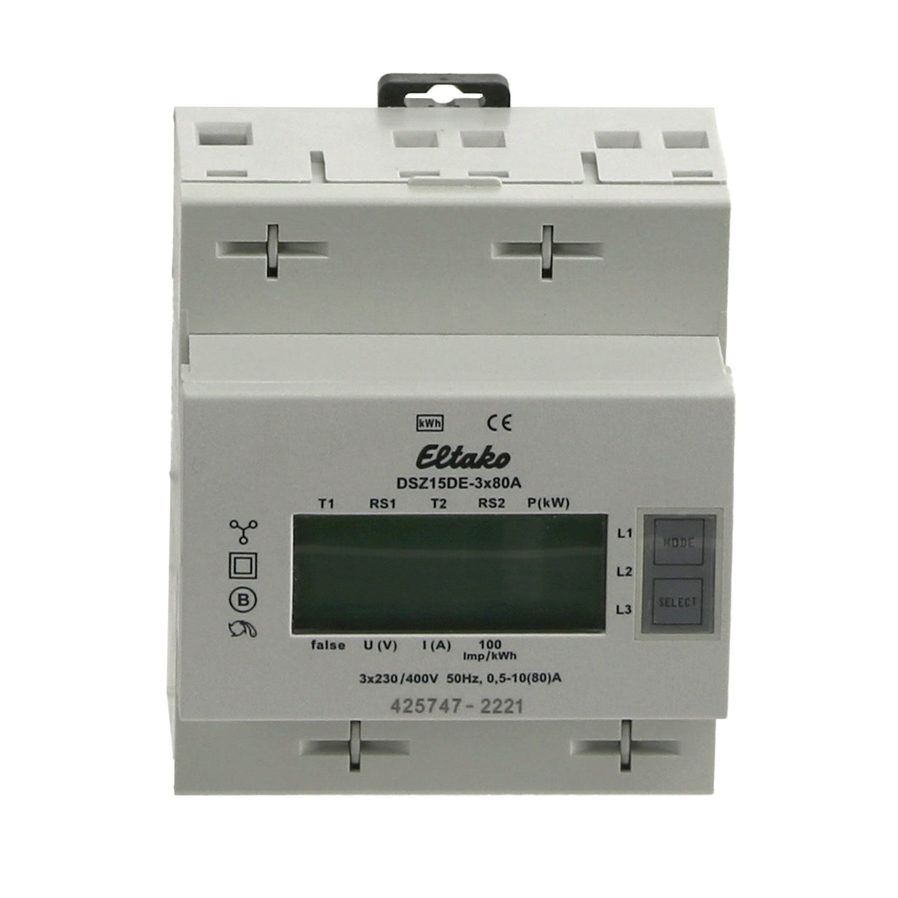 Eltako Drehstromzähler ELTAKO Drehstromzähler DSZ15DE-3x80A