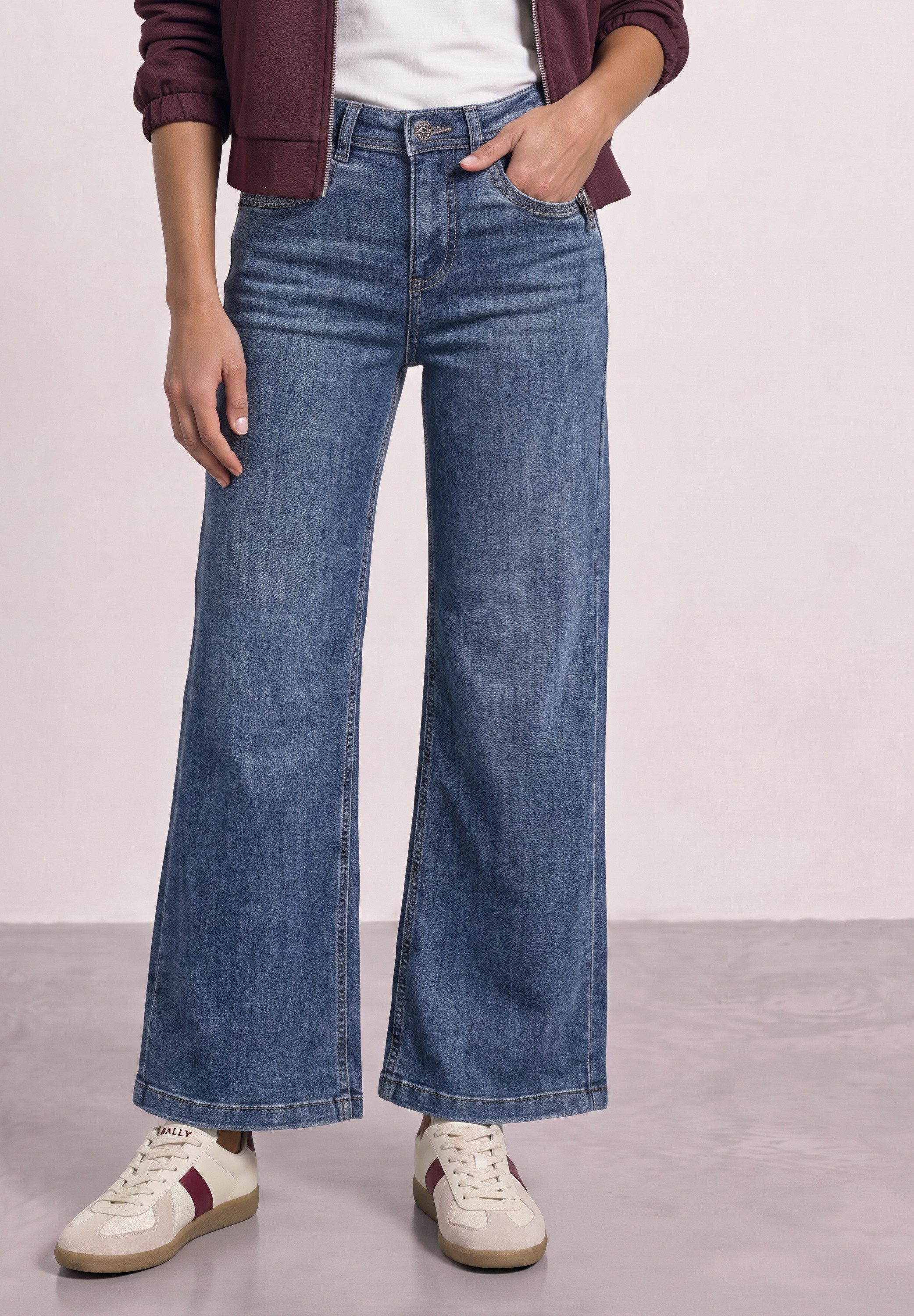 STREET ONE 5-Pocket-Jeans Style Emee High Waist, Wide Leg