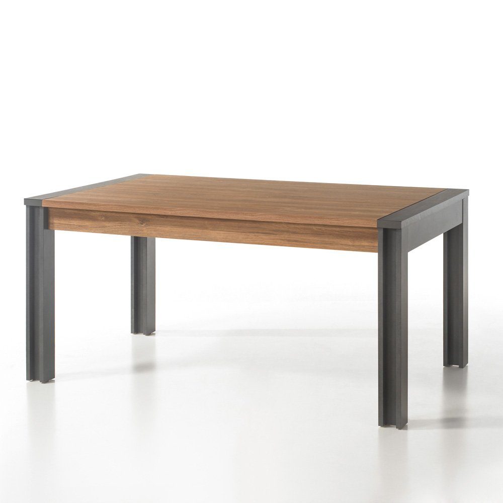 Lomadox Esstisch DALLAS-61, im Industrial Stil Stirling Oak Nb. mit Matera Anthrazit 155x76x90 cm