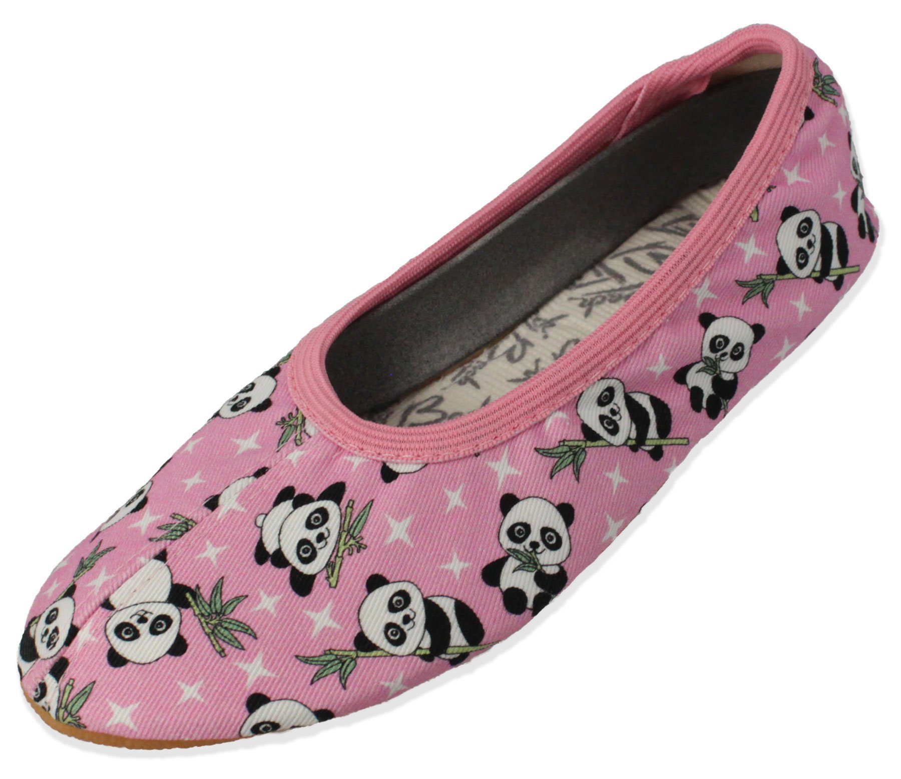 Beck Schläppchen Pandagirl Gymnastikschuh rutschfest, Hand genäht – Bild 5 von 5