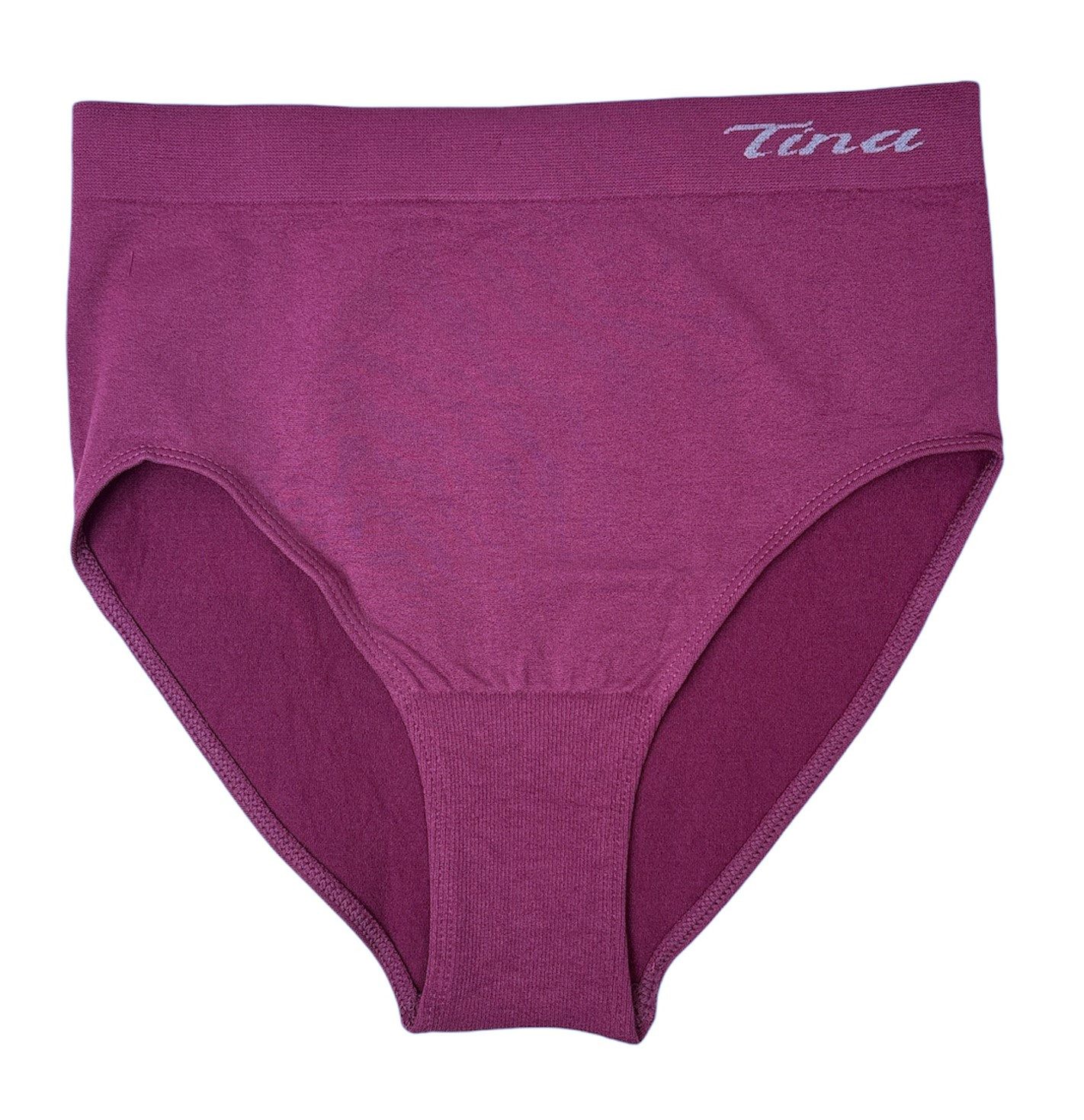 Dekker Taillenslip Damenslip "Tina" Seamless ohne Nähte super elastisch (Packung, 3er Pack) mit Logoschriftzug am Wäschebund