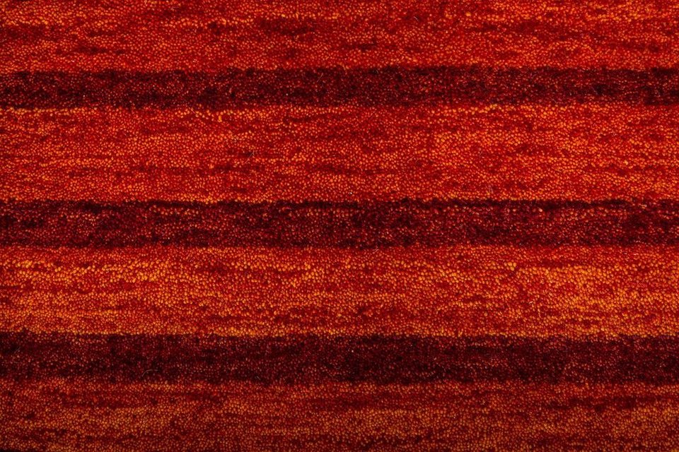 Wollteppich Gabbeh Teppich handgewebt rost, morgenland, rechteckig, Höhe: 8  mm, Kurzflor, Schmutzabweisend/Pflegeleicht