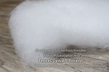 Naturfaserkopfkissen Babyflachkissen Tencel, franknatur, Füllung: 50% Lyocell (Tencel), 50% Polyester, Bezug: 100% Baumwolle kbA, Atmungsaktives Kissen für Babys und Kleinkinder