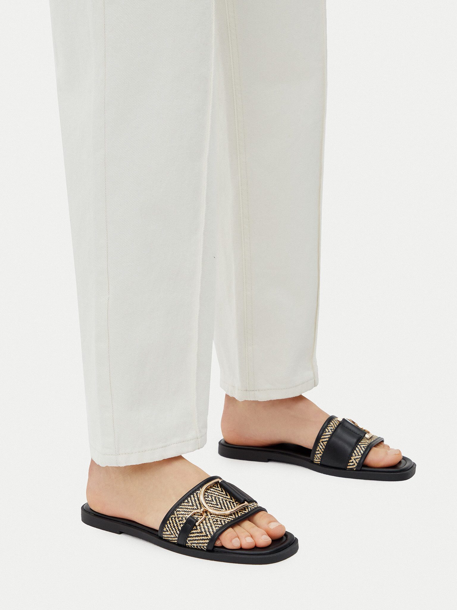 Jenny Jenny Damen-Flip-Flops Schwarz WS5727-01 Badepantolette
