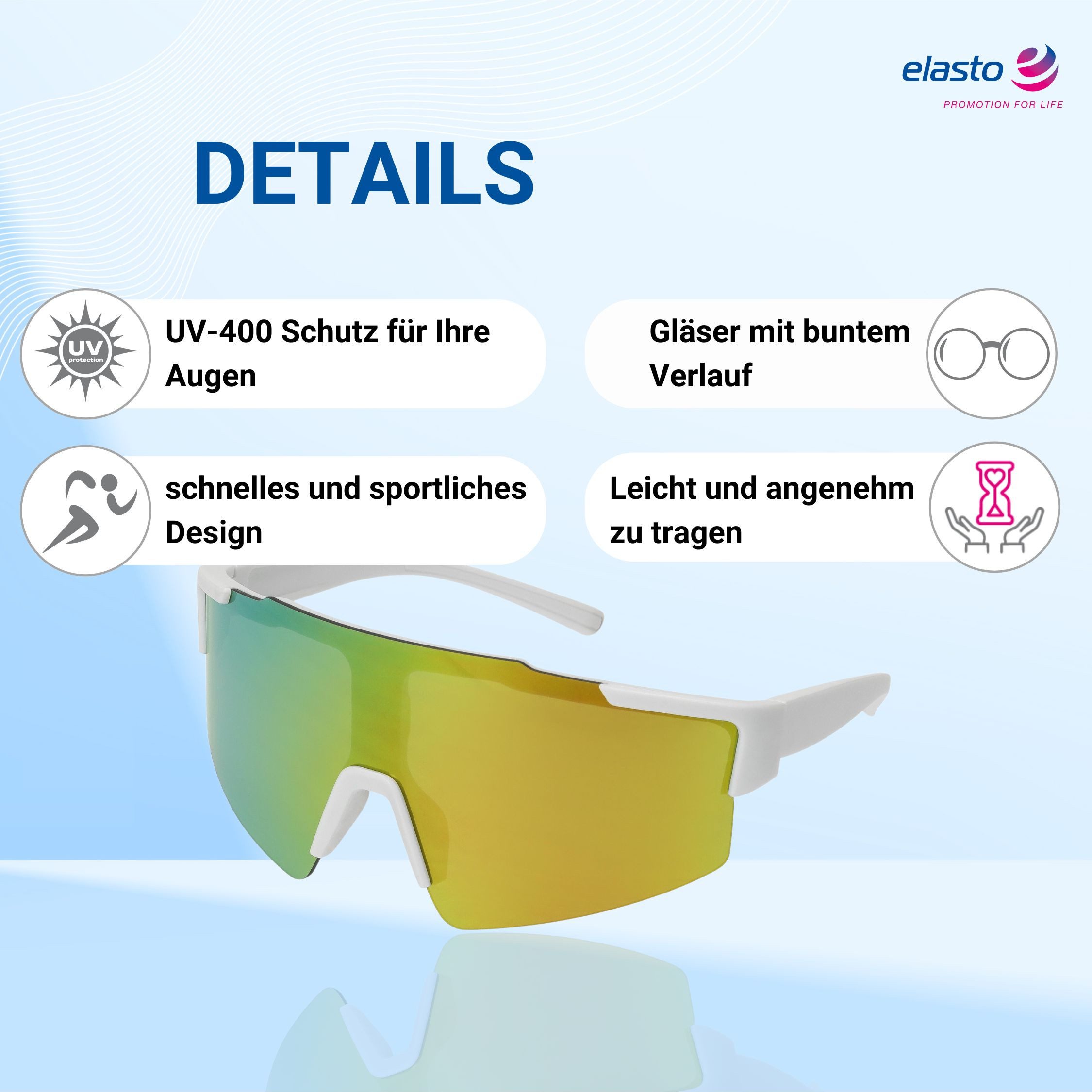 elasto Sonnenbrille Schnelle Brille mit verspiegelten günstig online kaufen