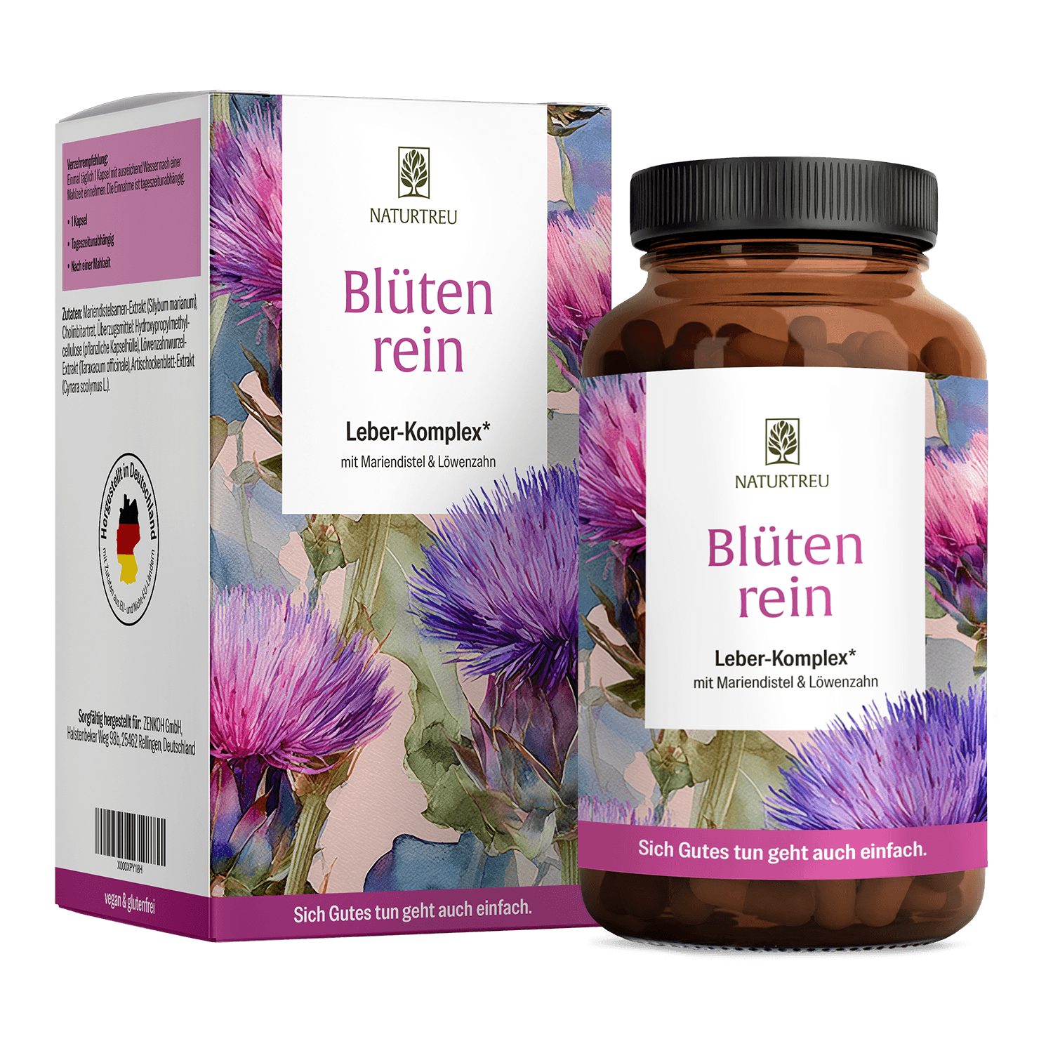 Naturtreu BLÜTENREIN Kapseln, 1 er 120 St., Hochdosiert