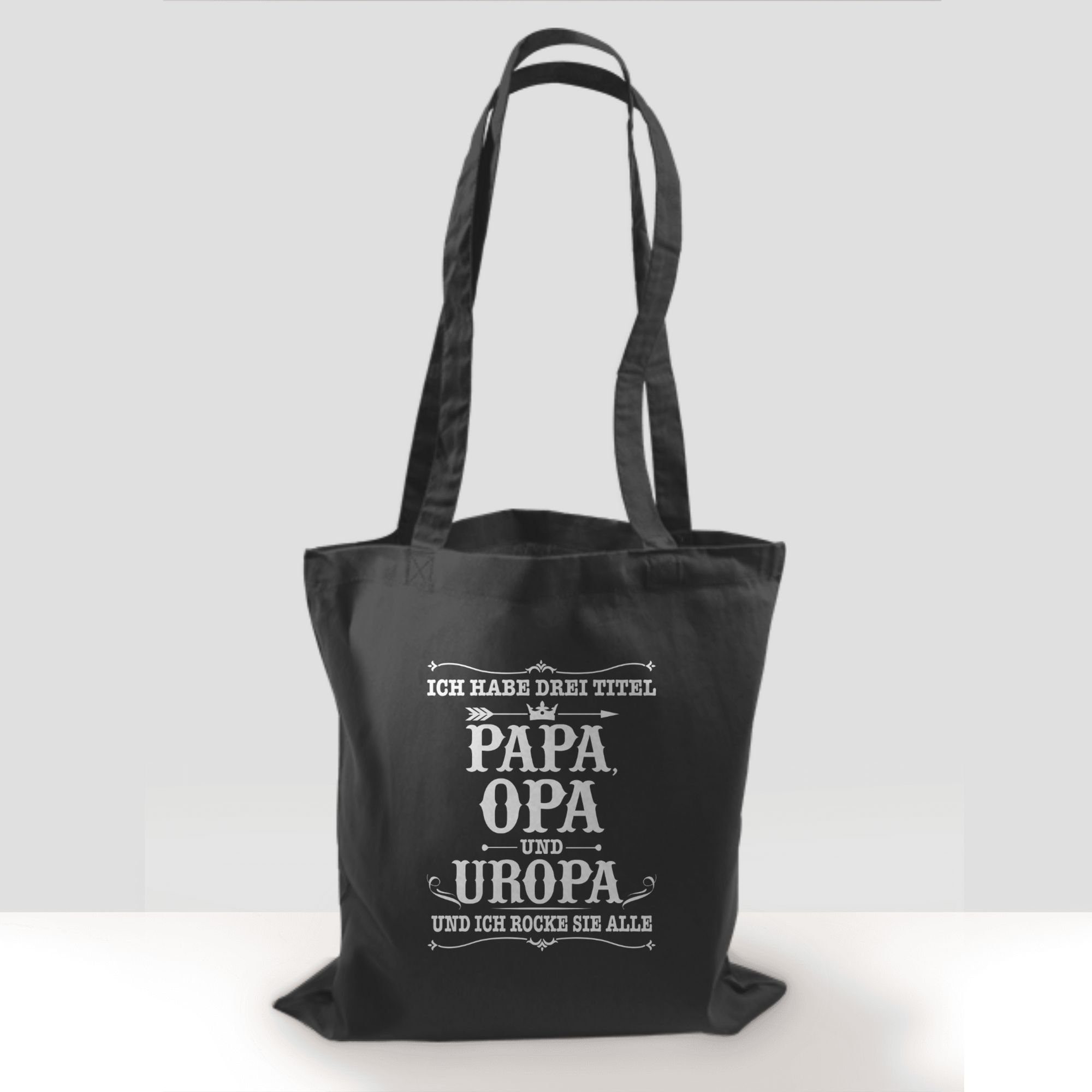 Drei Titel Papa Shirtracer Umhängetasche habe Uropa 2 Opa Opa weiß, Geschenke Dunkelgrau Ich - und