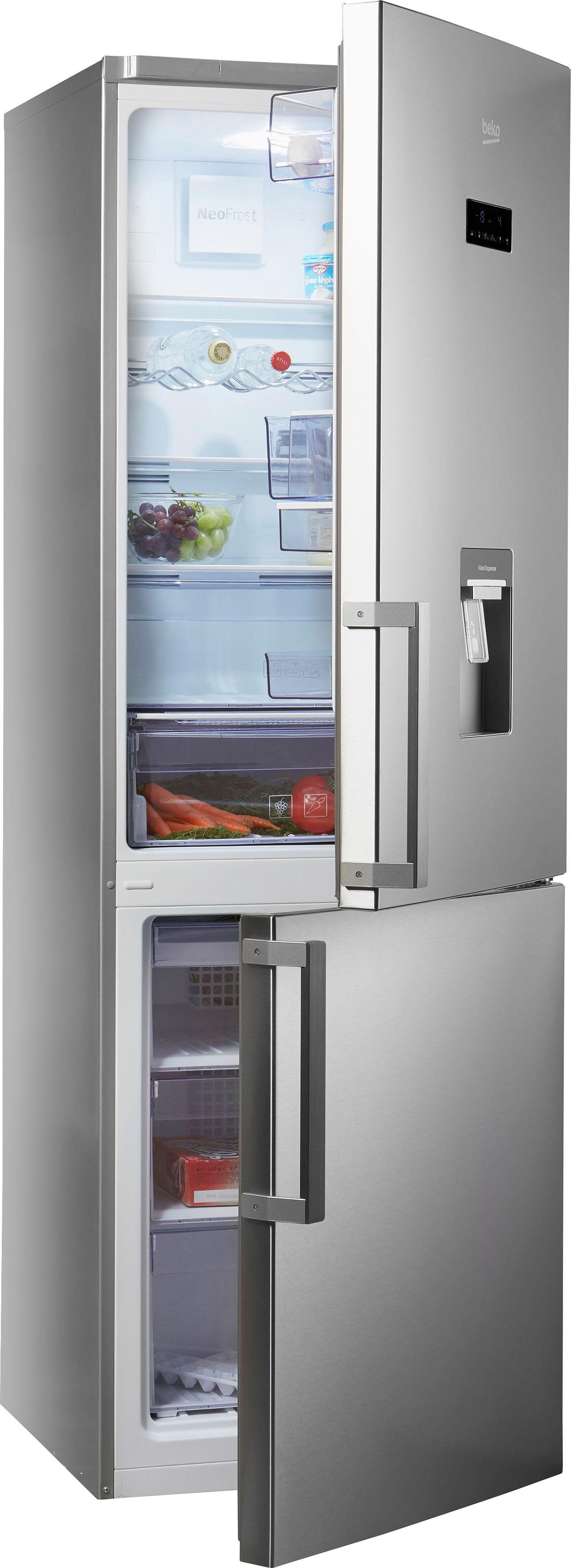 BEKO Kühl-/Gefrierkombination RCNA365E32DZX, 185,3 cm hoch, 59,5 cm breit - BEKO