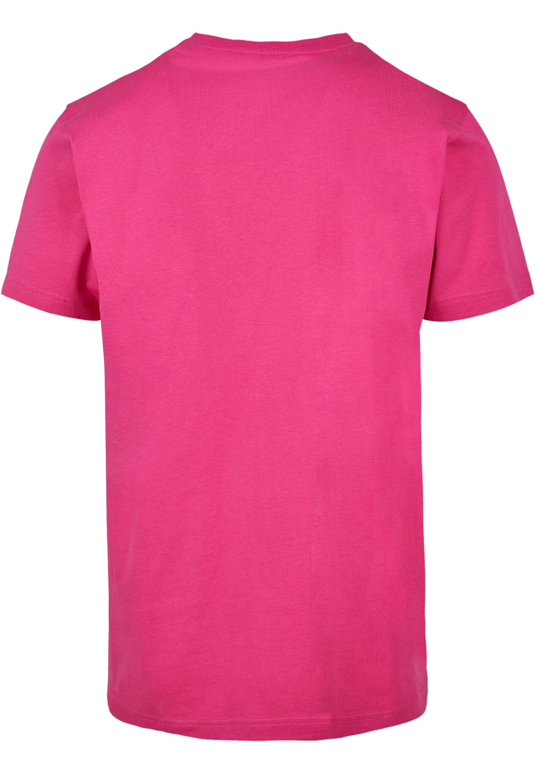 Merchcode T-Shirt Round T-Shirt hibiskuspink (1-tlg) Peanuts Herren Rebel Neck paws with 
