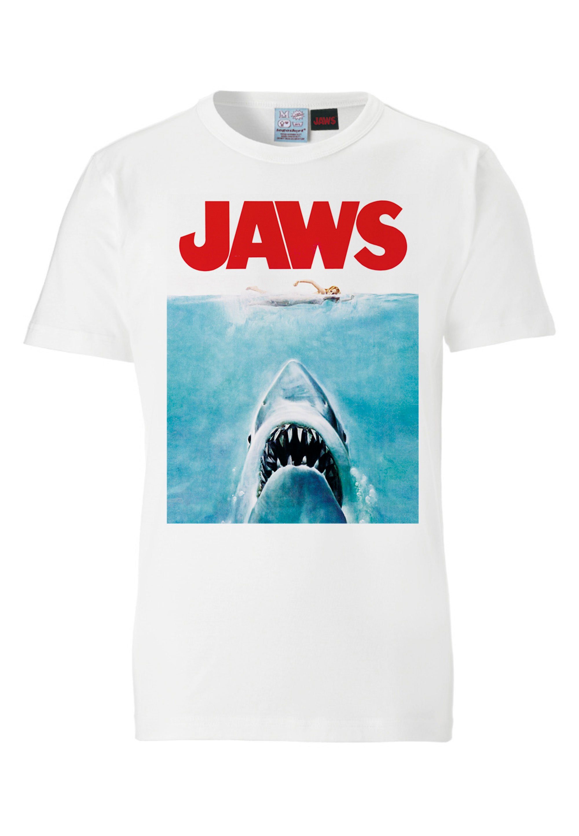LOGOSHIRT Jaws Print T-Shirt mit kultigem