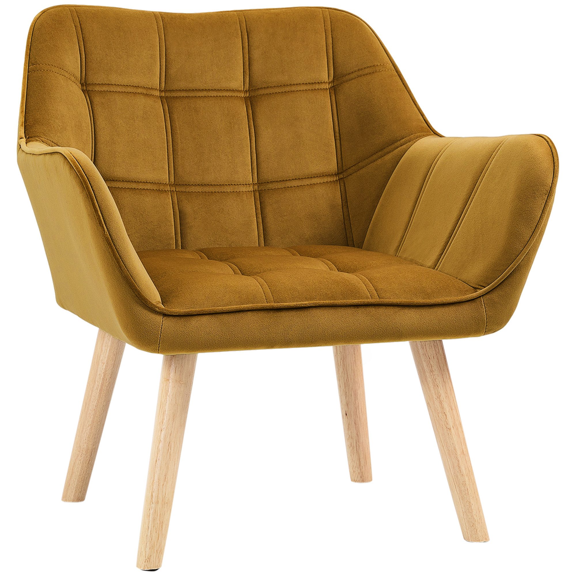 HOMCOM Relaxsessel Polstersessel mit Samtoptik, skandinavisch günstig online kaufen