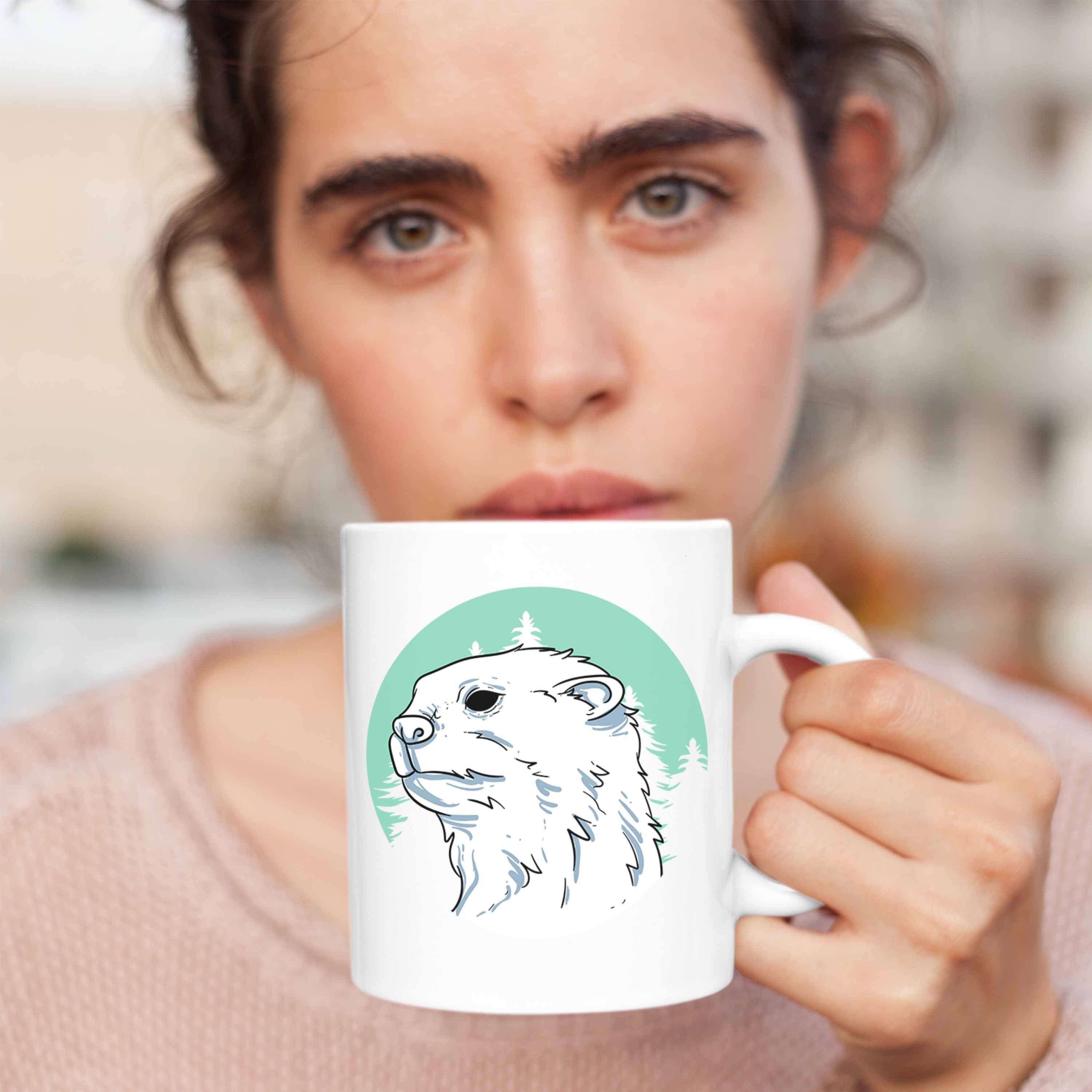 Tasse Otter Natur Geschenkidee Tasse Geschenk Otter-Liebhaber Weiss Trendation Geburtstag