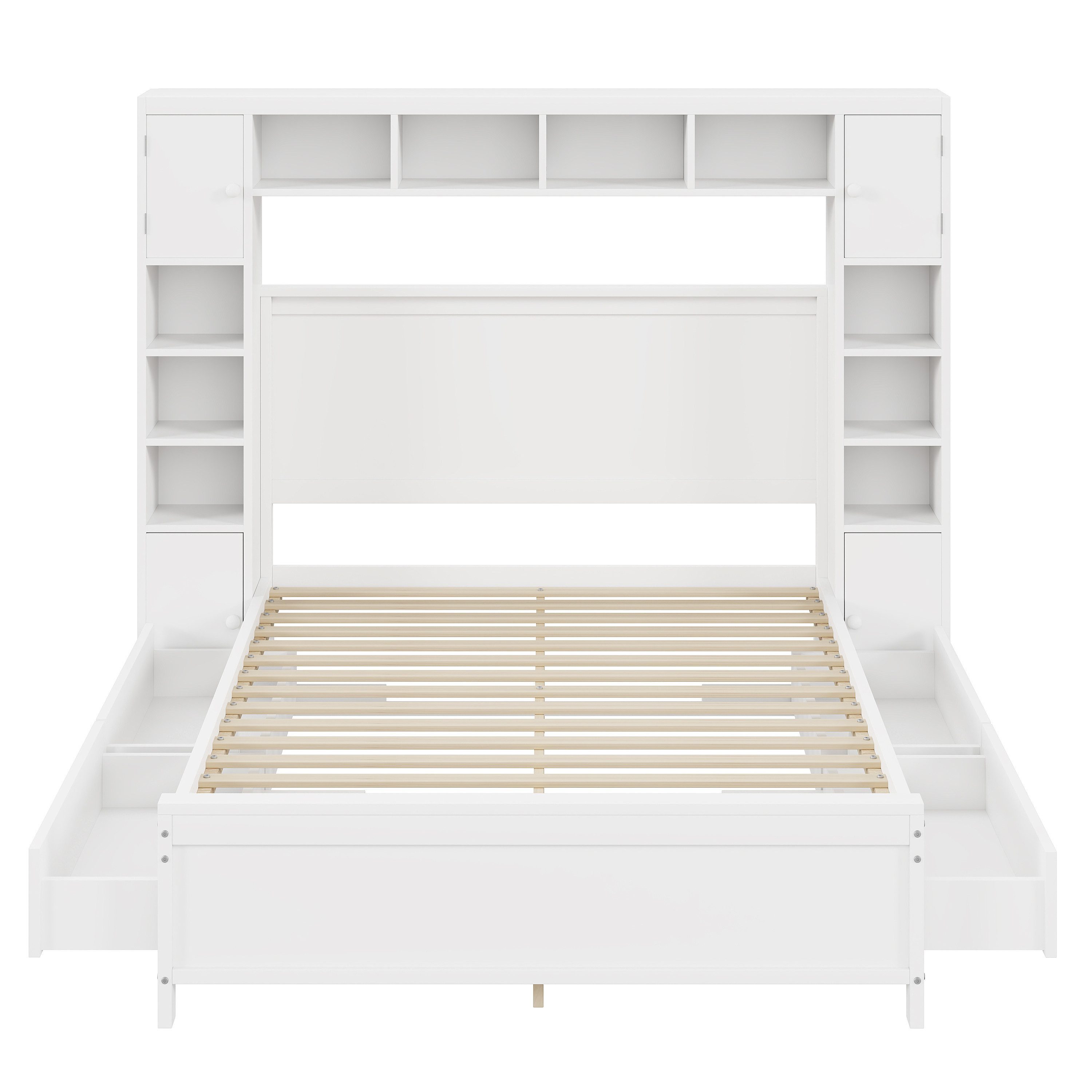 EXTSUD Bett Bettgestell mit Stauraum 140*200,4 günstig online kaufen