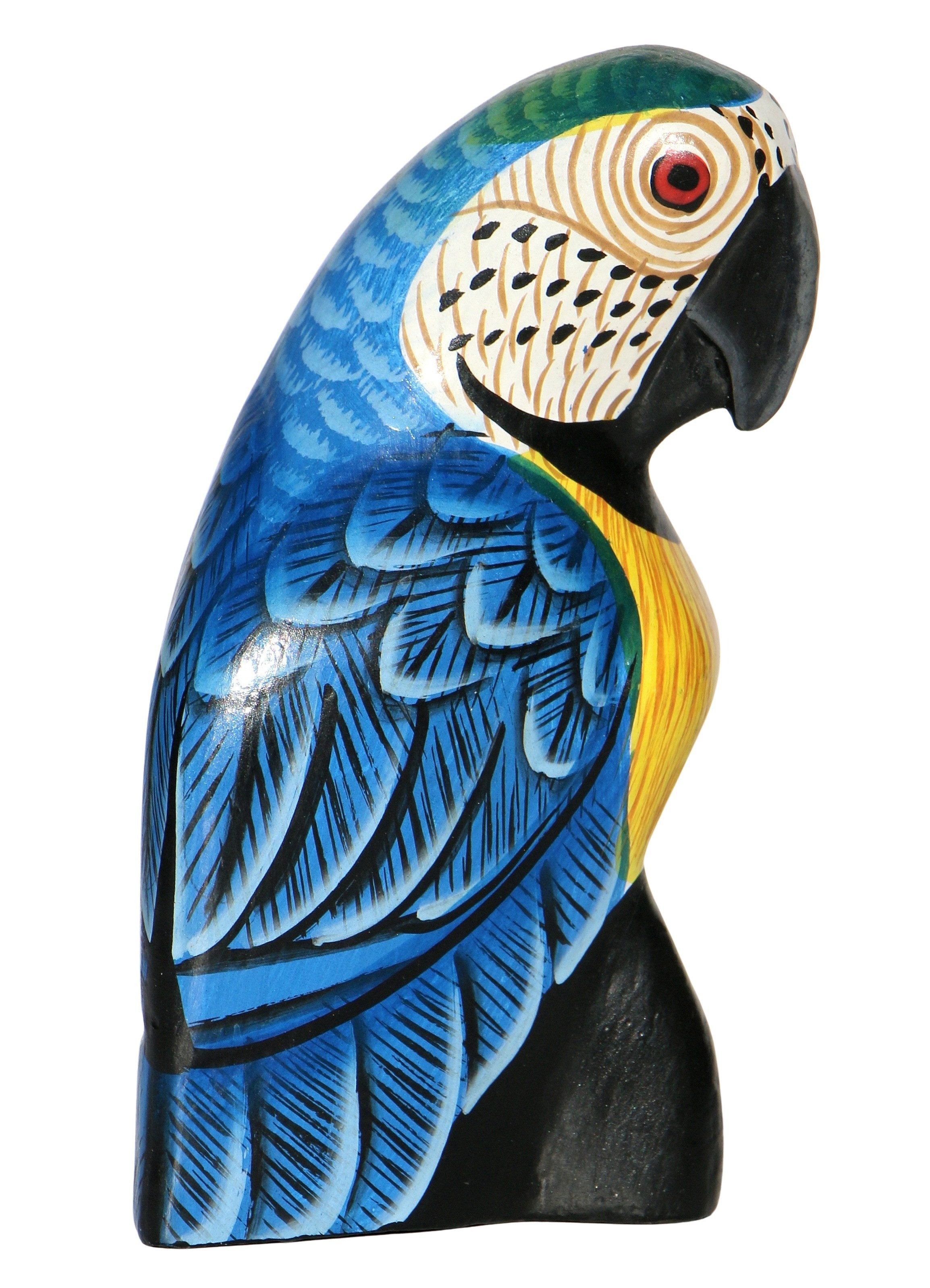 Wogeka Tierfigur bunter 10cm Papagei Holz günstig online kaufen