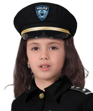 Karneval-Klamotten Polizei-Kostüm Polizistin blau mit Handschellen und Polizeistock, Kinderkostüm Mädchen Fasching Karneval