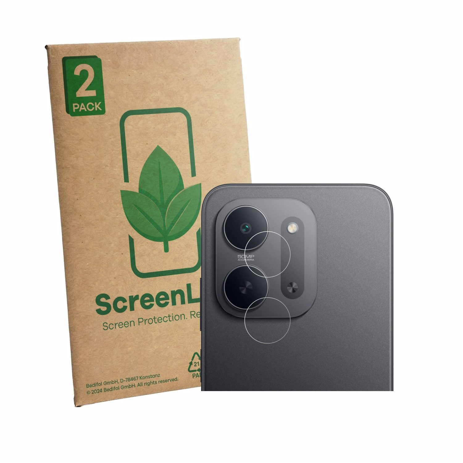 ScreenLeaf Displayschutzfolie Schutzfolie für Xiaomi Redmi 17C 5G (NUR Kameraschutz), 2 Stück, Displayschutz Schutz Folie Klar Transparent