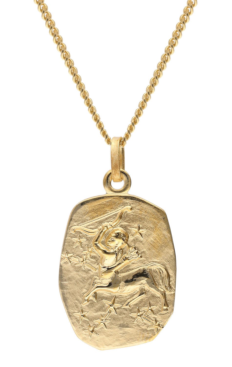 trendor Panzerkette Schütze Sternzeichen Gold 333 günstig online kaufen